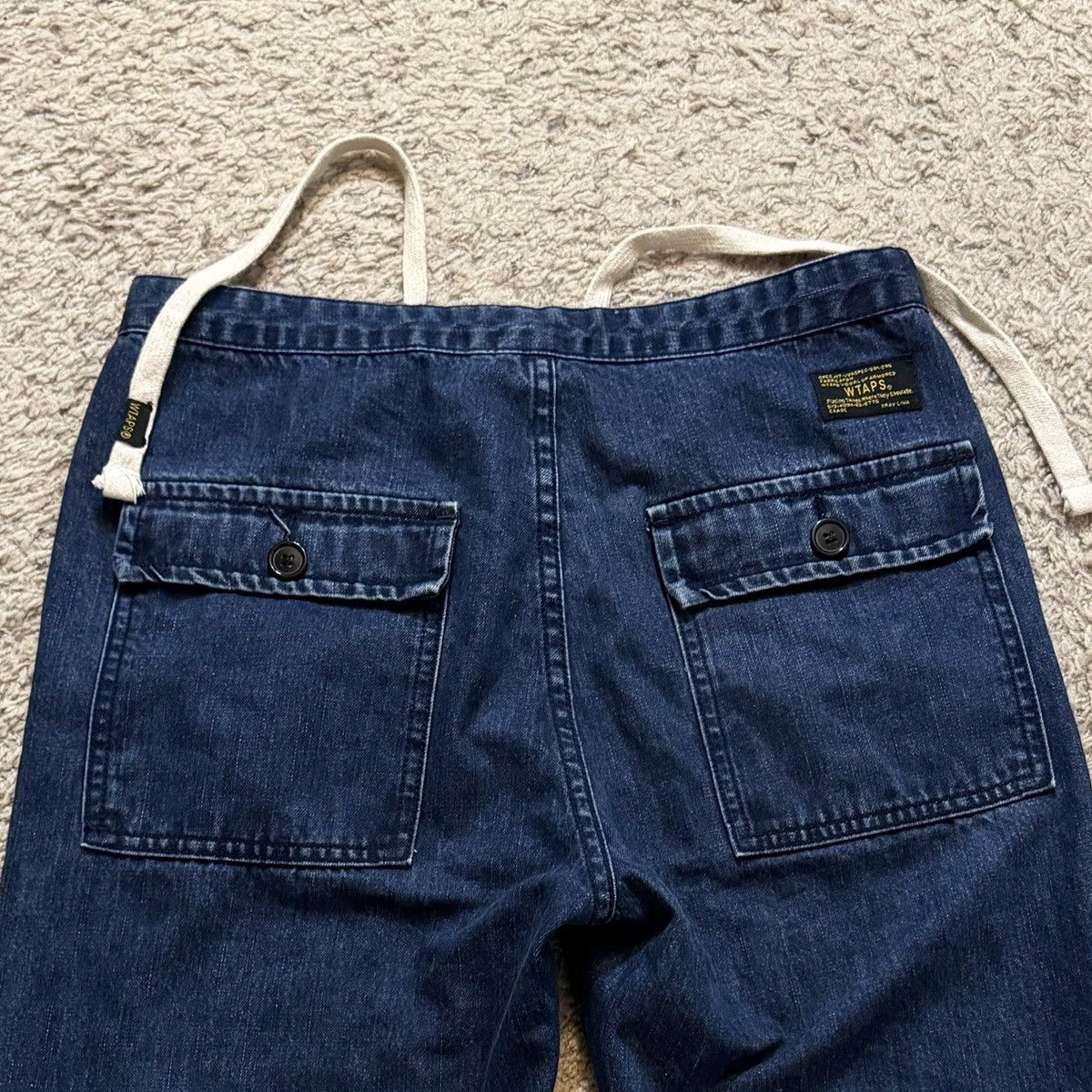 Wtaps Wtaps Japanese Designer Long Denim Shorts Size US 32 / EU 48 - 6 Thumbnail