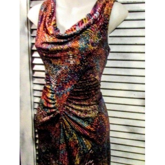 Trina Turk Trina Turk sz 2 Rouched Cowlneck Dress Size XS / US 0-2 / IT 36-38 - 2 Thumbnail