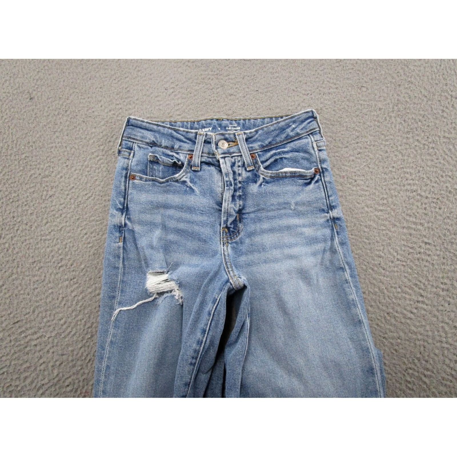 Old Navy Old Navy Jeans Denim 5-Pocket Stretch Regular Size 0 Blue Medium Wash Womens Straight Comfort Vintage 90s Style Size 25" / US 0 / IT 36 - 3 Thumbnail