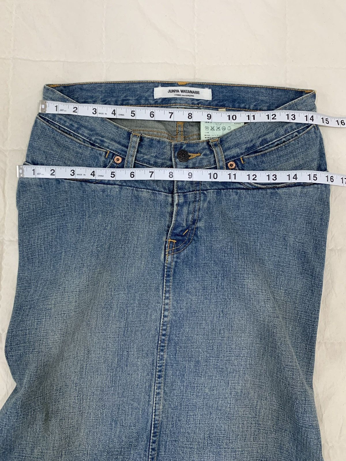 Comme des Garcons FW04 Junya Watanabe x Comme des Garcons Reconstructed Skirt Size 29" - 19 Thumbnail