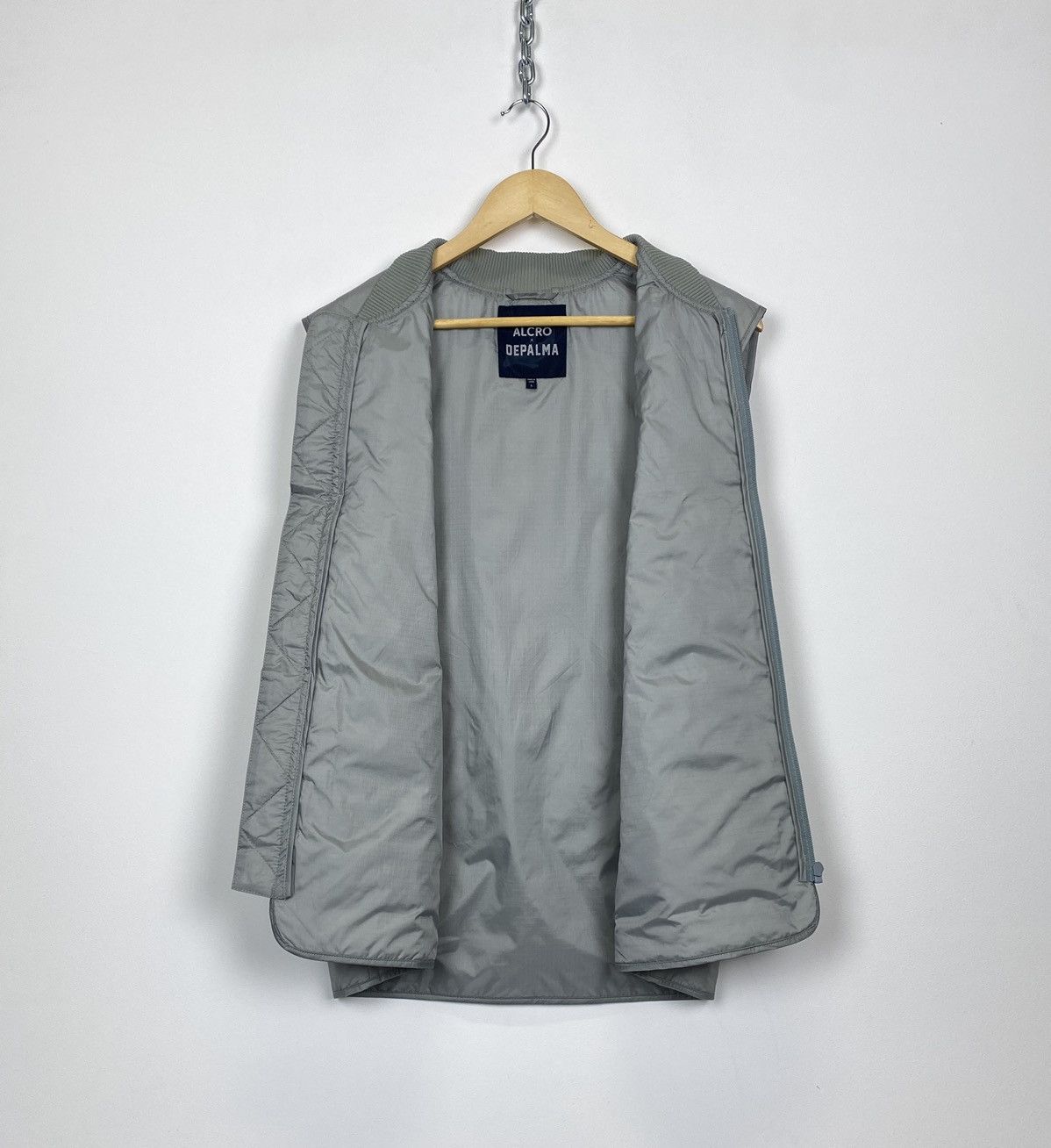 Designer Alcro x Depalma Workwear Quilted Vest Gilet Full Zip Gray Size US L / EU 52-54 / 3 - 6 Thumbnail