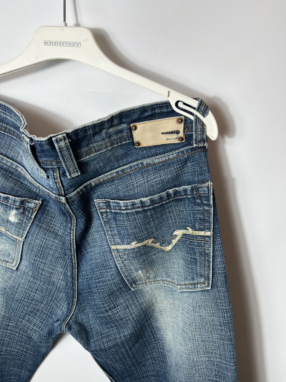 Diesel Vintage streetwear y2k sk8 Diesel Distressed Denim Pants Size US 36 / EU 52 - 12 Thumbnail