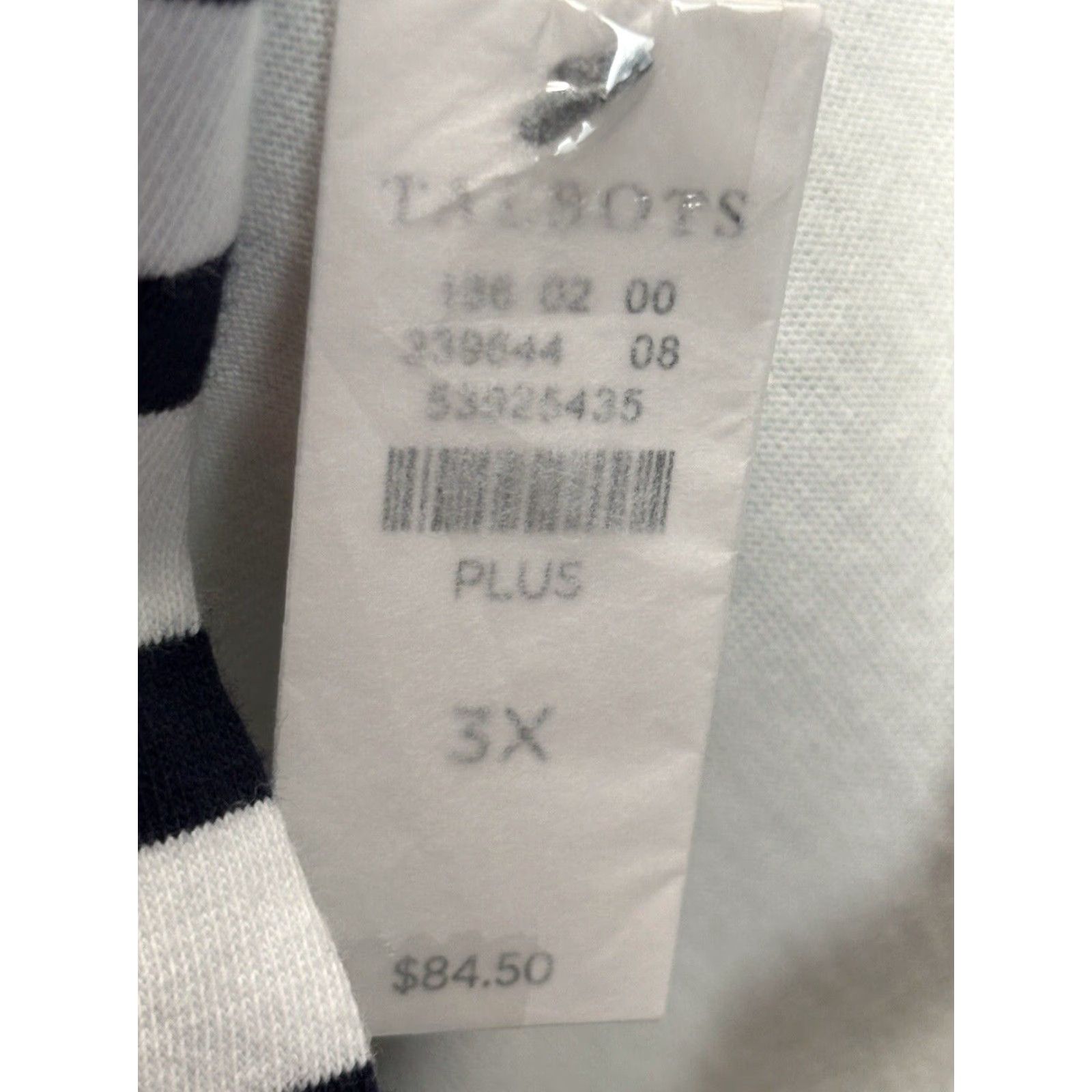 Talbots Talbots T-Shirt 3X Multicolor Ombré Dip Dye Striped 3/4 Sleeve Women Size XXL / US 16-18 / IT 52-54 - 7 Thumbnail