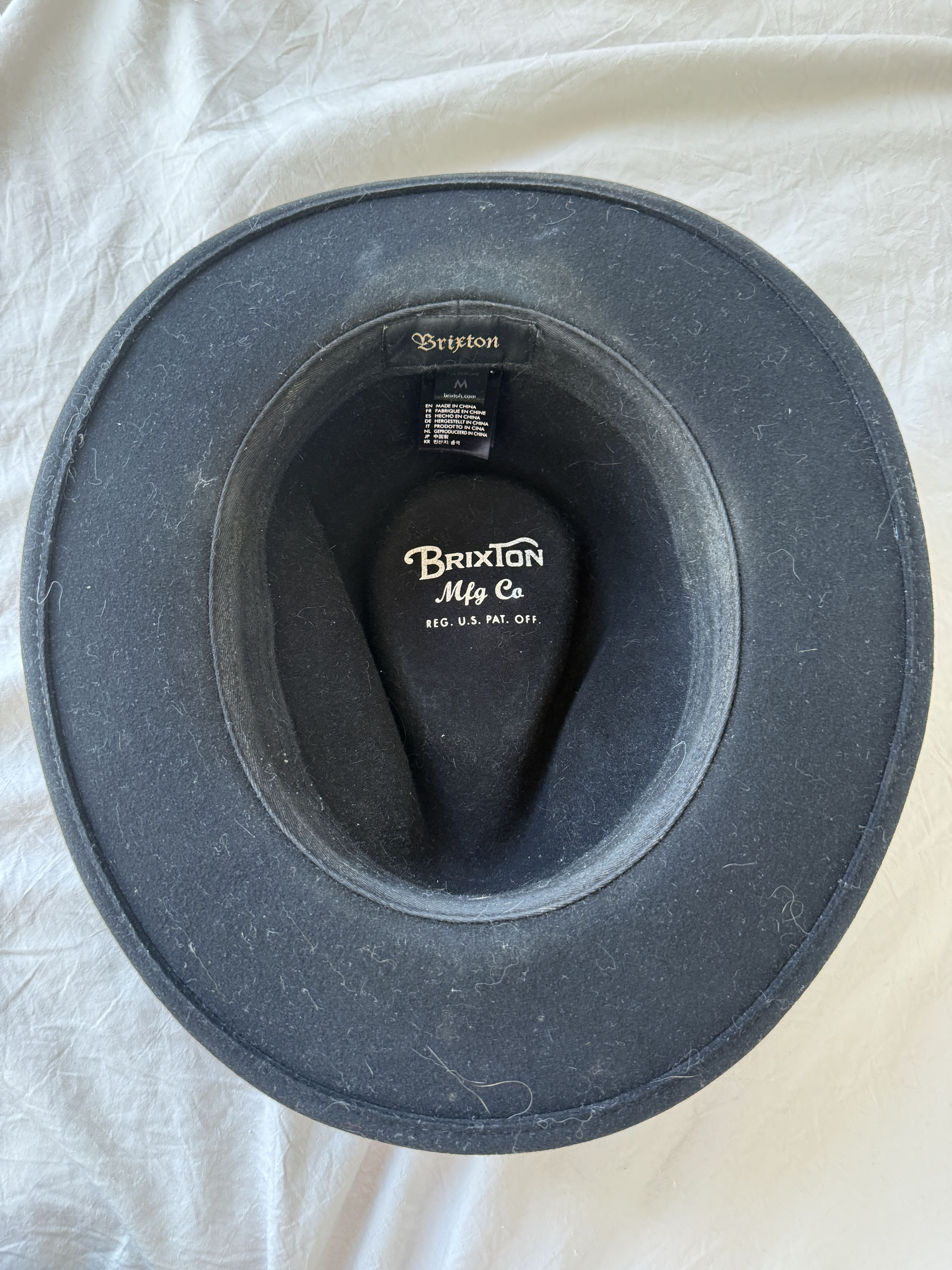 Brixton Black Messer Fedora Size ONE SIZE - 2 Thumbnail