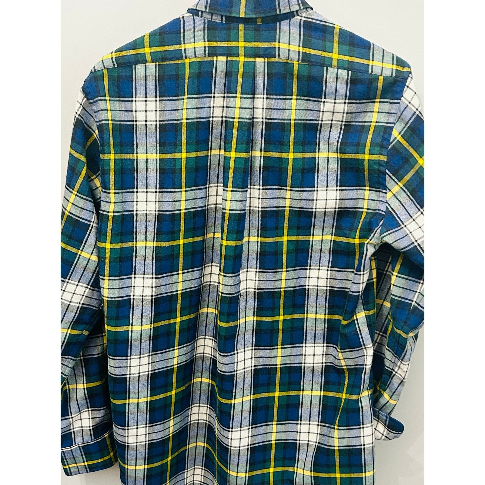 Vineyard Vines Vineyard Vines Mens M Slim Fit Blue Green Flannel Shirt Size US M / EU 48-50 / 2 - 2 Thumbnail