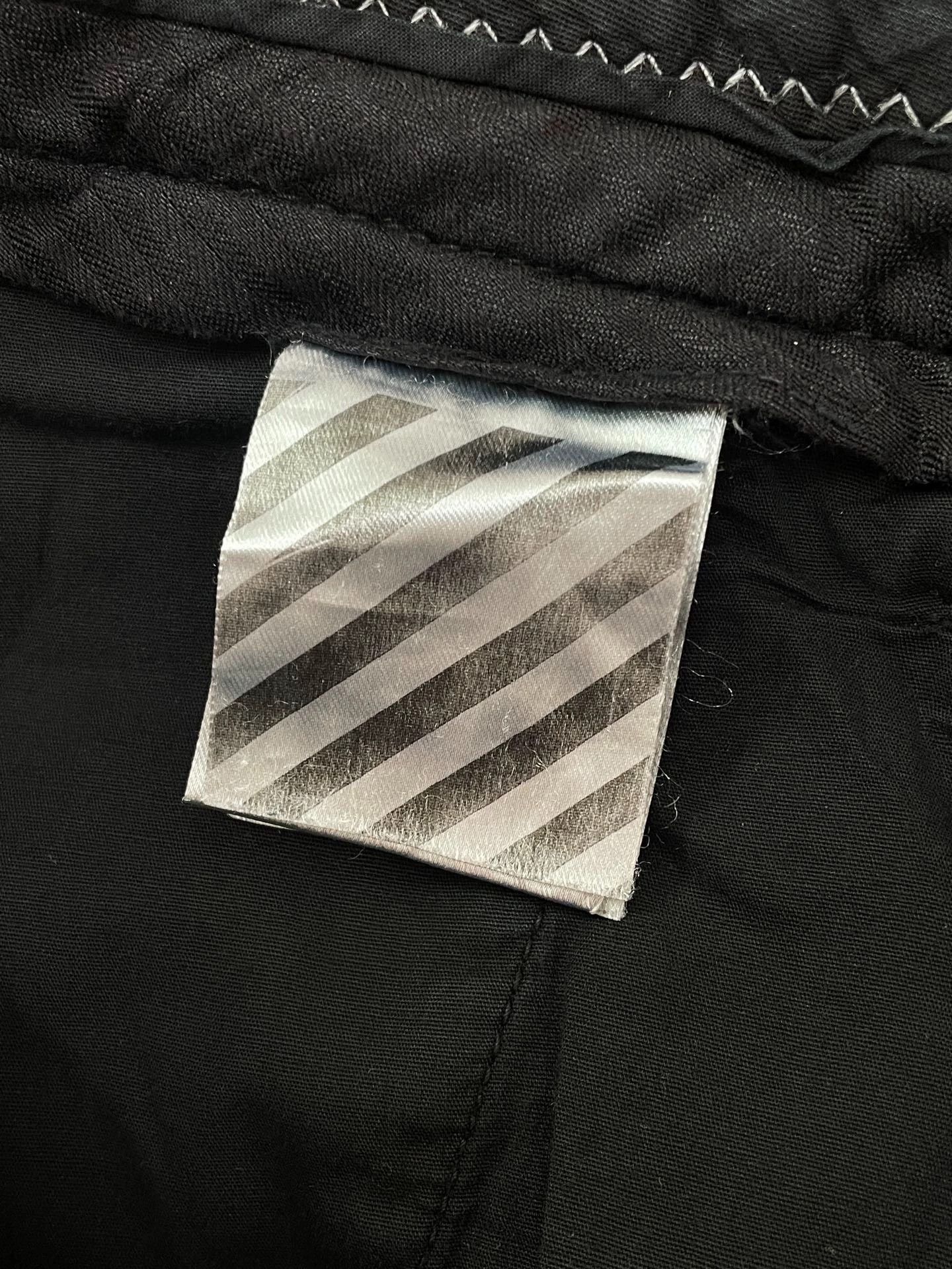 Off-White Off-White Embroidered Distressed Slogan Pants 31 Size US 31 - 4 Thumbnail