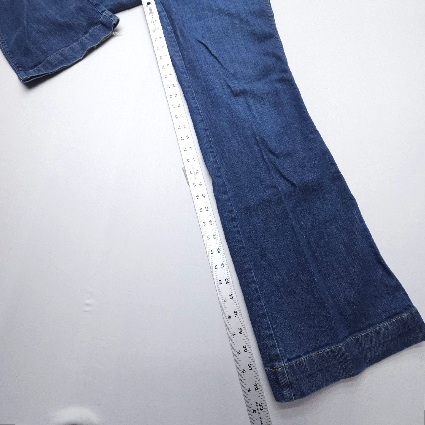 Eddie Bauer VINTAGE Eddie Bauer Jeans 8 Tall Mid Rise Straight Dark Wash 90s Bohemian Women's Jeans Size 30" / US 8 / IT 44 - 7 Thumbnail