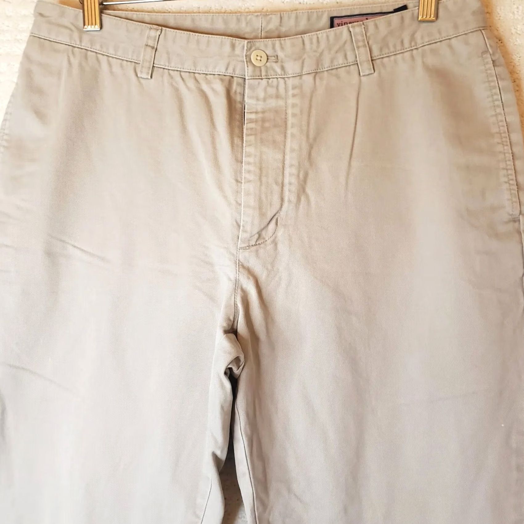 Vineyard Vines Vineyard Vines Club Pant Mens Beige Khaki Chino Classic Fit Pants Size 34X30 Size US 34 / EU 50 - 3 Thumbnail