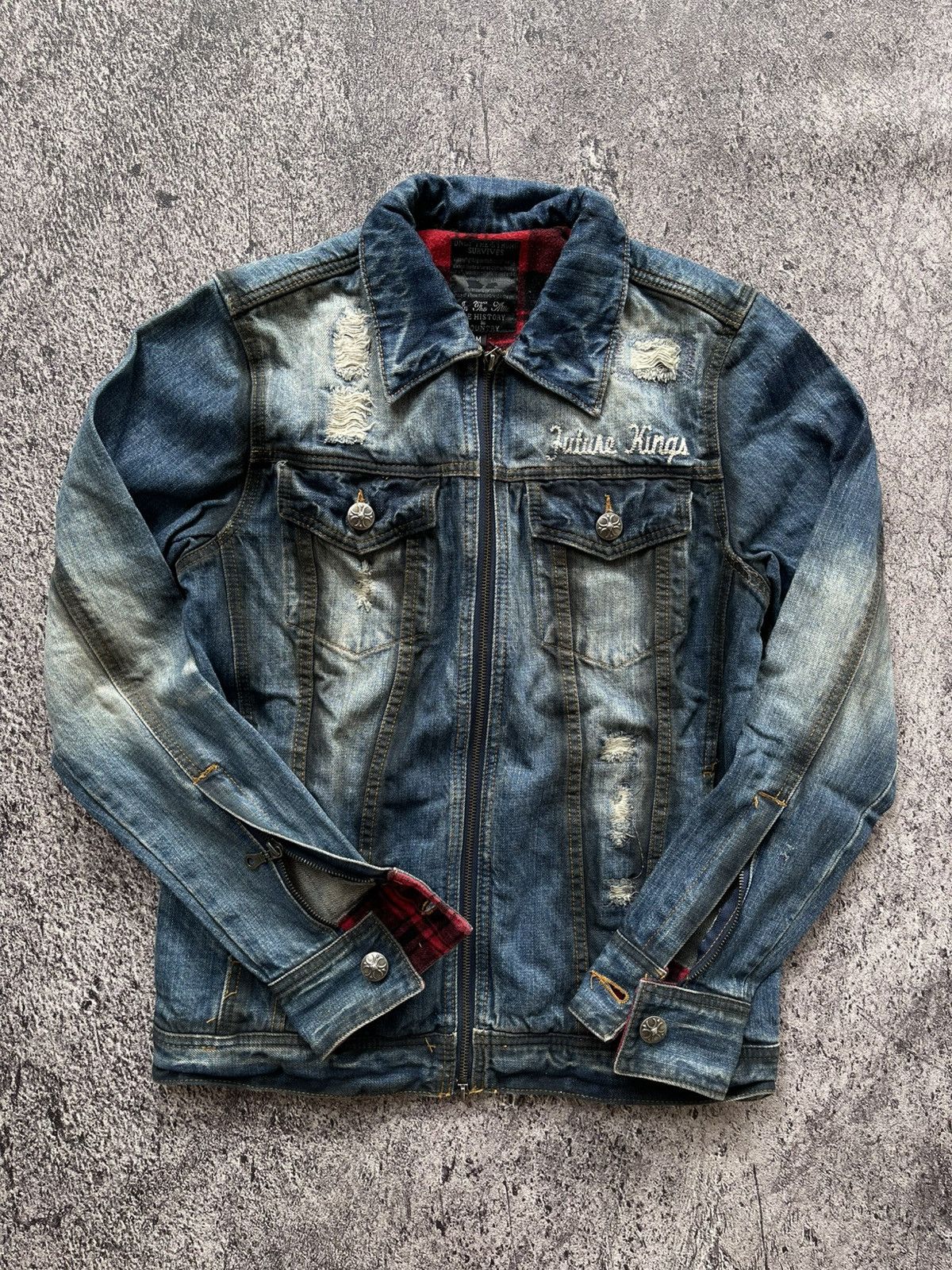 In The Attic Intheattic double layer poem denim jacket Size US M / EU 48-50 / 2 - 7 Thumbnail