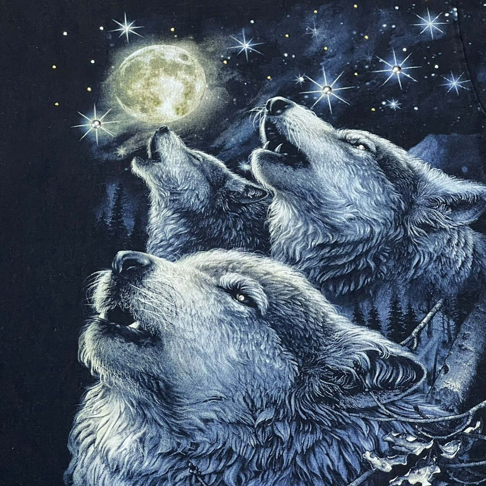 Vintage Vintage Y2K Wolf T Shirt Double Sided Animal Graphic Tee Size US L / EU 52-54 / 3 - 2 Thumbnail