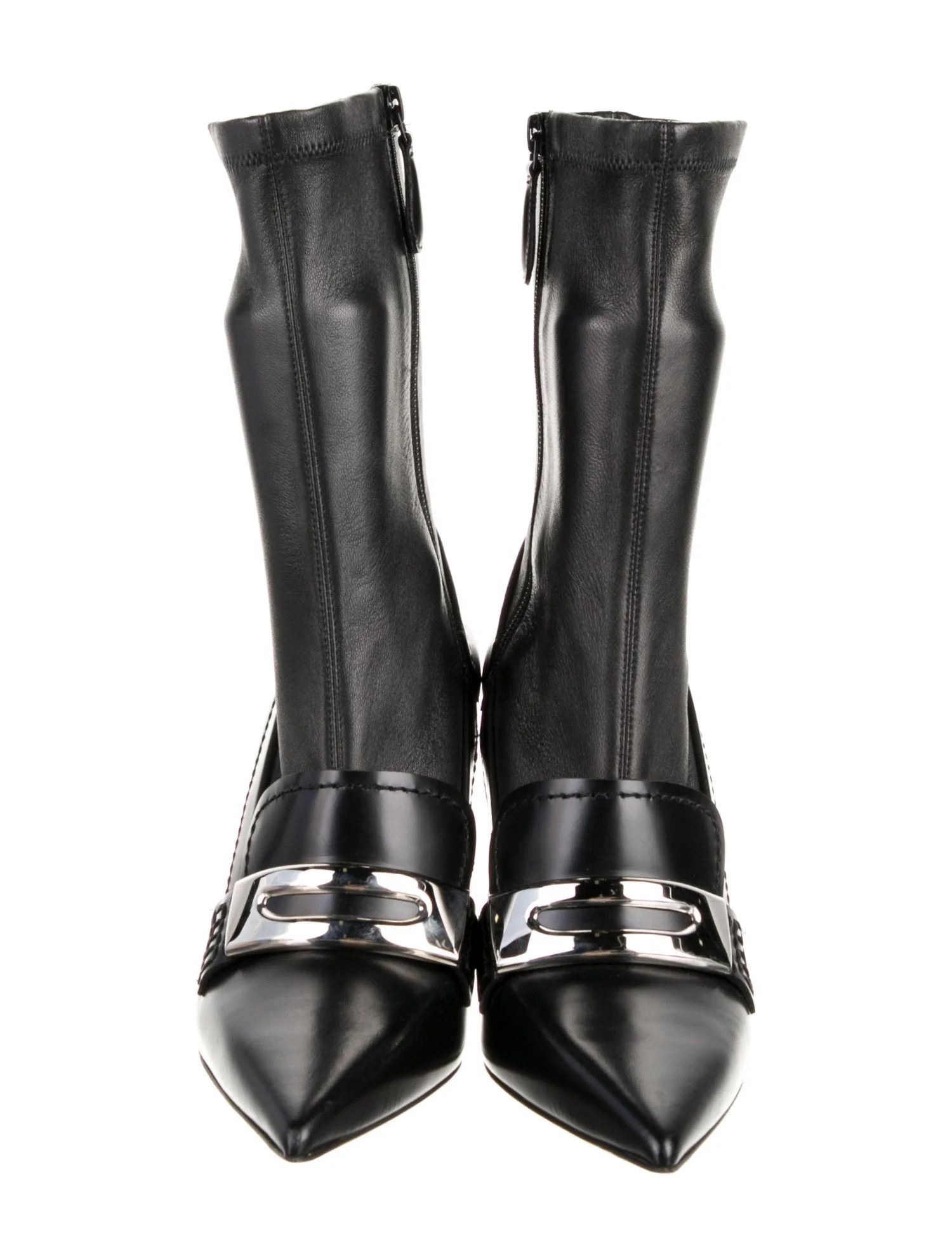Alexander McQueen o1y0225 Ankle Boots in Black Size US 7.5 / IT 37.5 - 4 Thumbnail