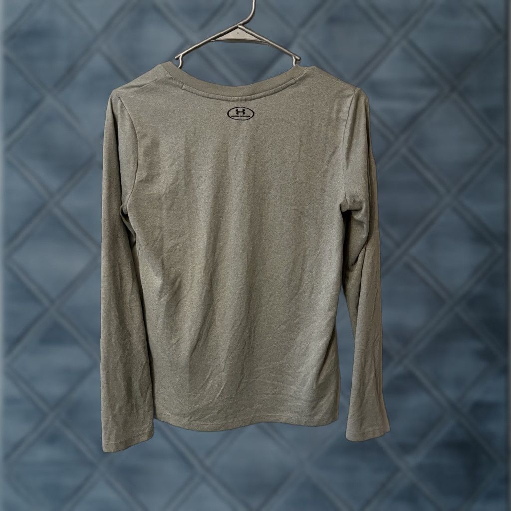 Under Armour Under Armour HeatGear Long Sleeve V-Neck Shirt Womens M Gray Shirt Size M / US 6-8 / IT 42-44 - 1 Thumbnail