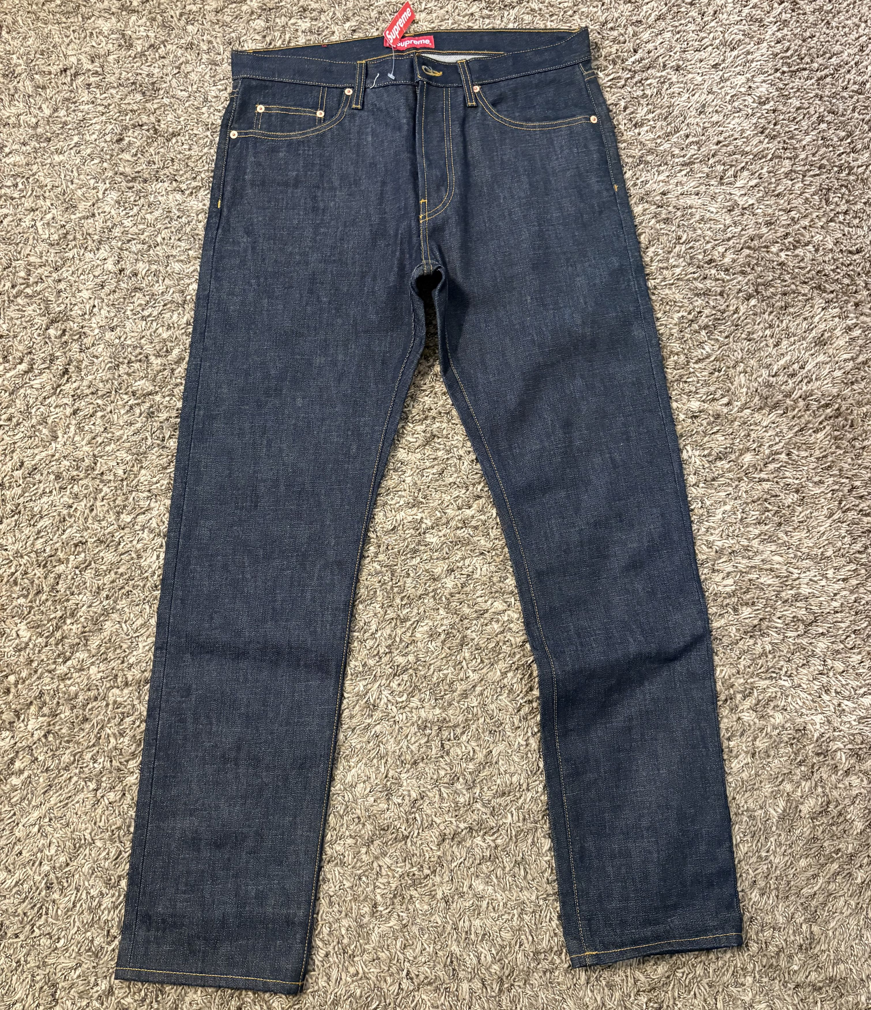 Supreme Supreme Stone Washed Selvedge Slim Jeans | Grailed