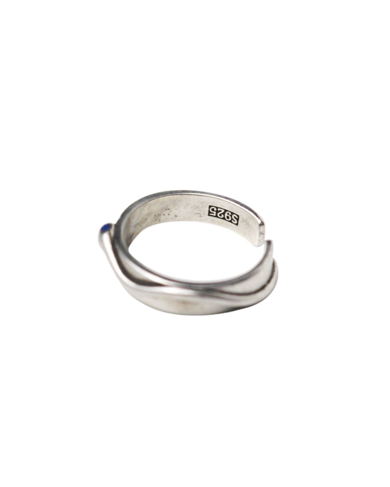 Vintage 2000S JAPANESE MADE SILVER “SNAKE UNDER PARASOL” OPEN RING Size ONE SIZE - 4 Thumbnail