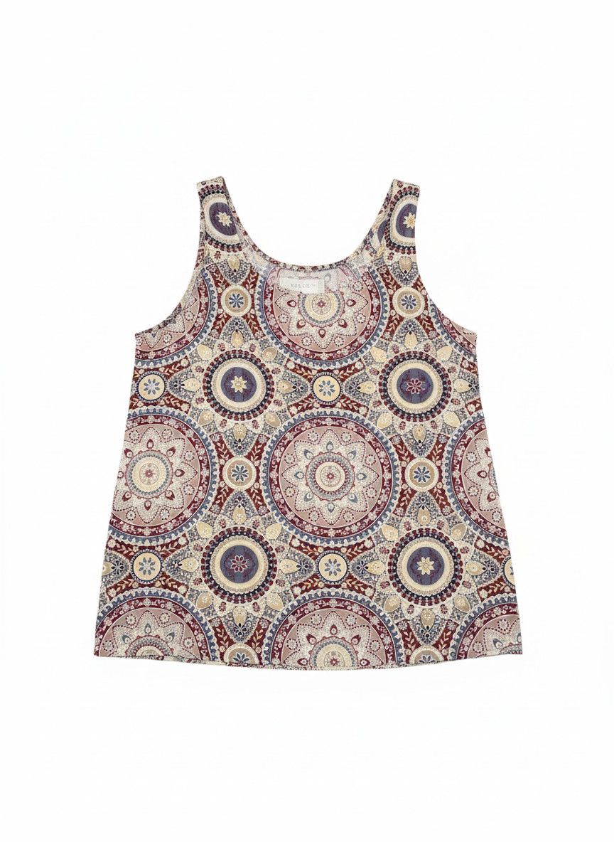 Other ZAKOMI Women's Sleeveless Geometric Mandala Print Shell Top Blouse Size M / US 6-8 / IT 42-44 - 1 Thumbnail