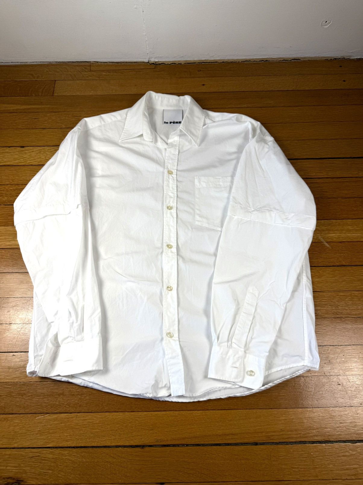 Le Pere Detached Sleeve Button Down