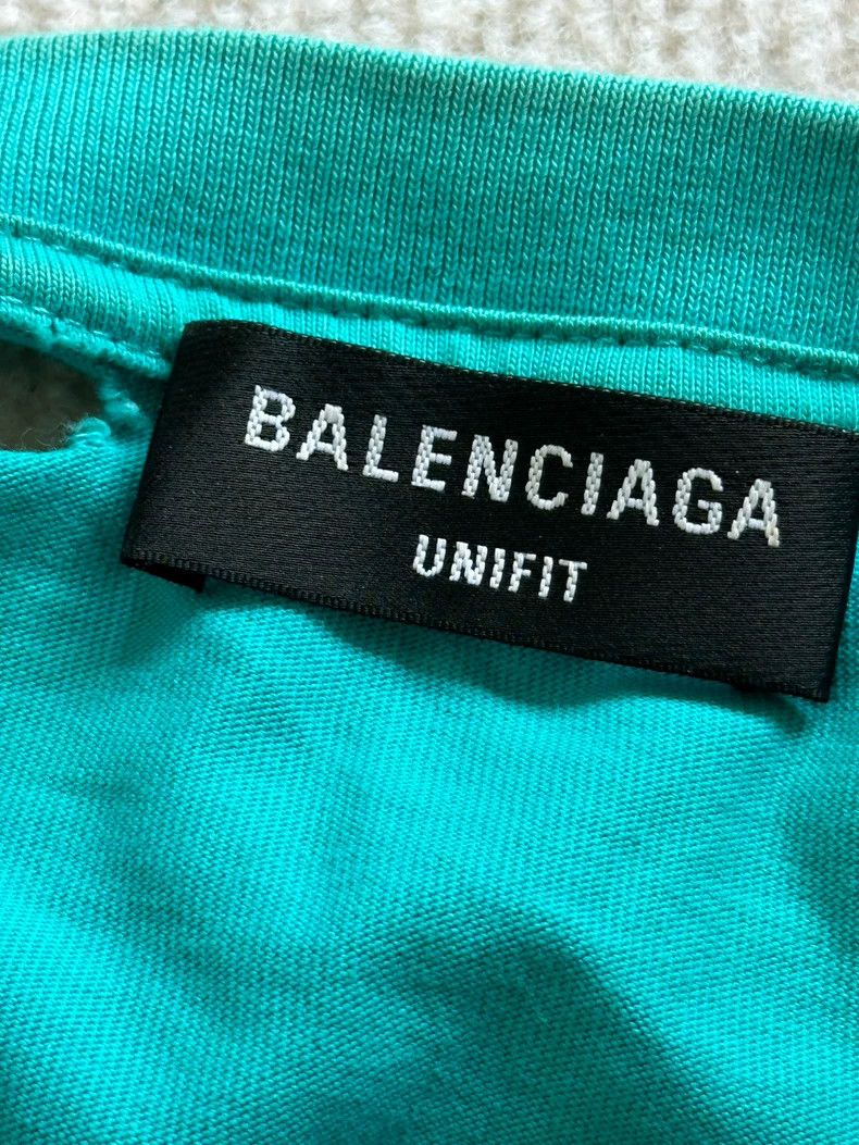 Balenciaga Balenciaga Lake water green havoc logo short sleeves Size US M / EU 48-50 / 2 - 4 Thumbnail
