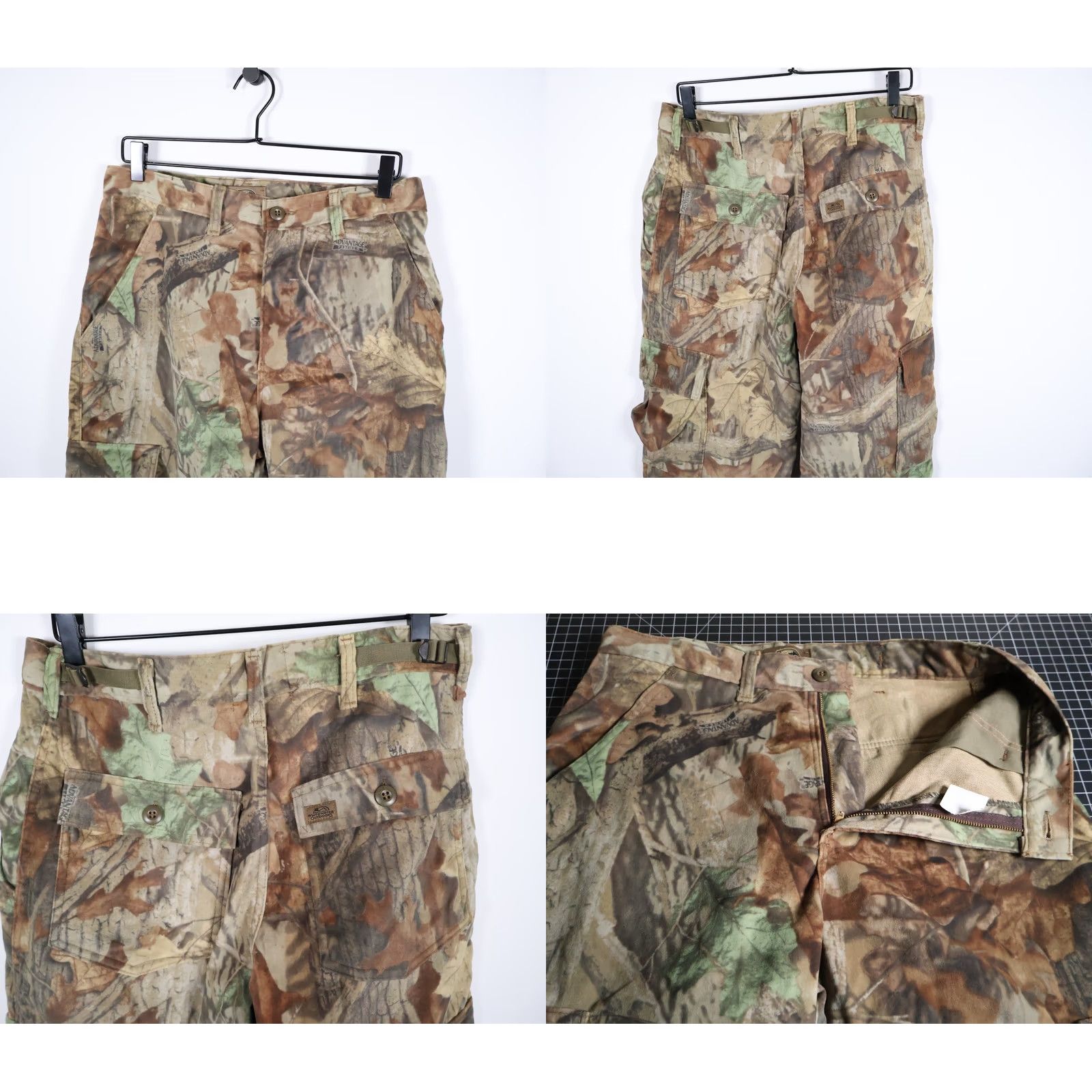 Vintage VINTAGE Whitewater Outdoors Baggy Cargo Pants Mens Medium 32 x 29 Brown Camo Nylon Zip Fly USA Made 90s Camouflage Cargo Army Style Pants Mens Size US 32 / EU 48 - 9 Thumbnail