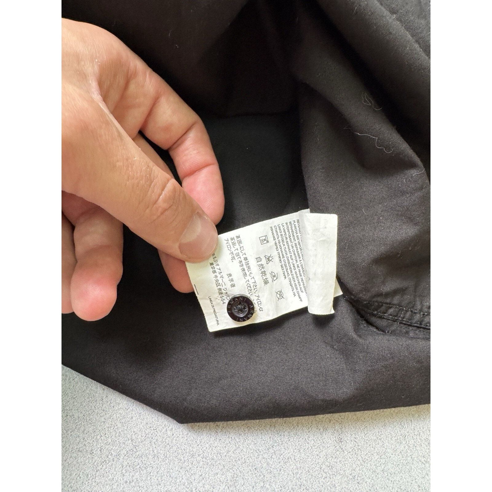 Armani × Armani Collezioni Vintage Armani Jeans Button up Short Sleeve Shirt Black Size US XL / EU 56 / 4 - 7 Thumbnail