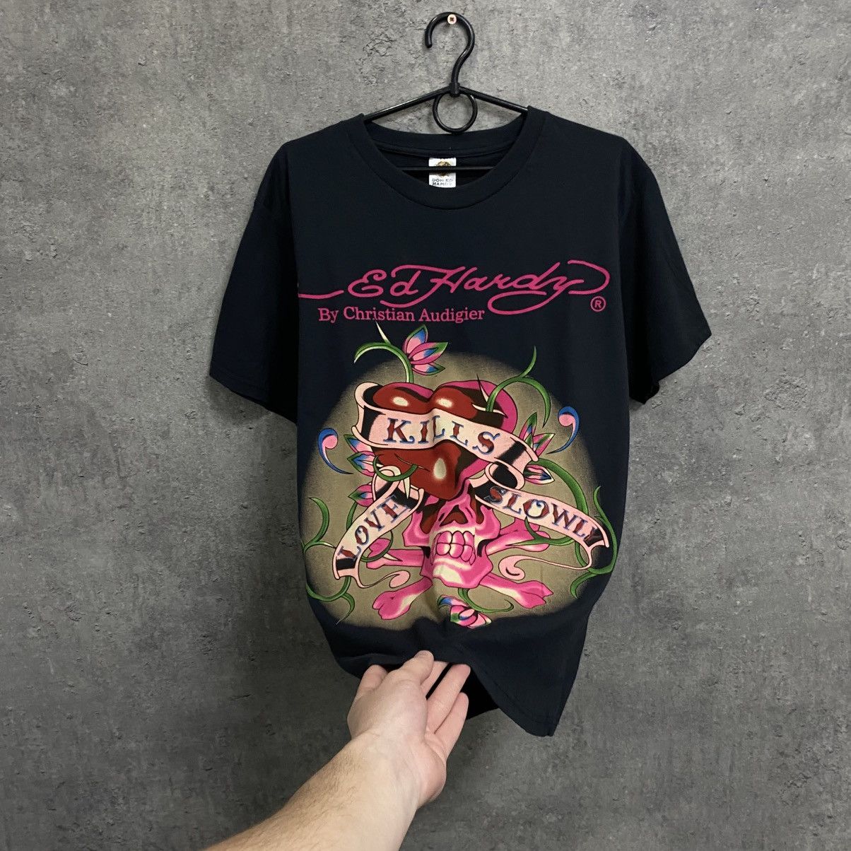 Ed Hardy Ed Hardy T-Shirt By Christian Audigier Big Logo Tee Size US L / EU 52-54 / 3 - 3 Thumbnail