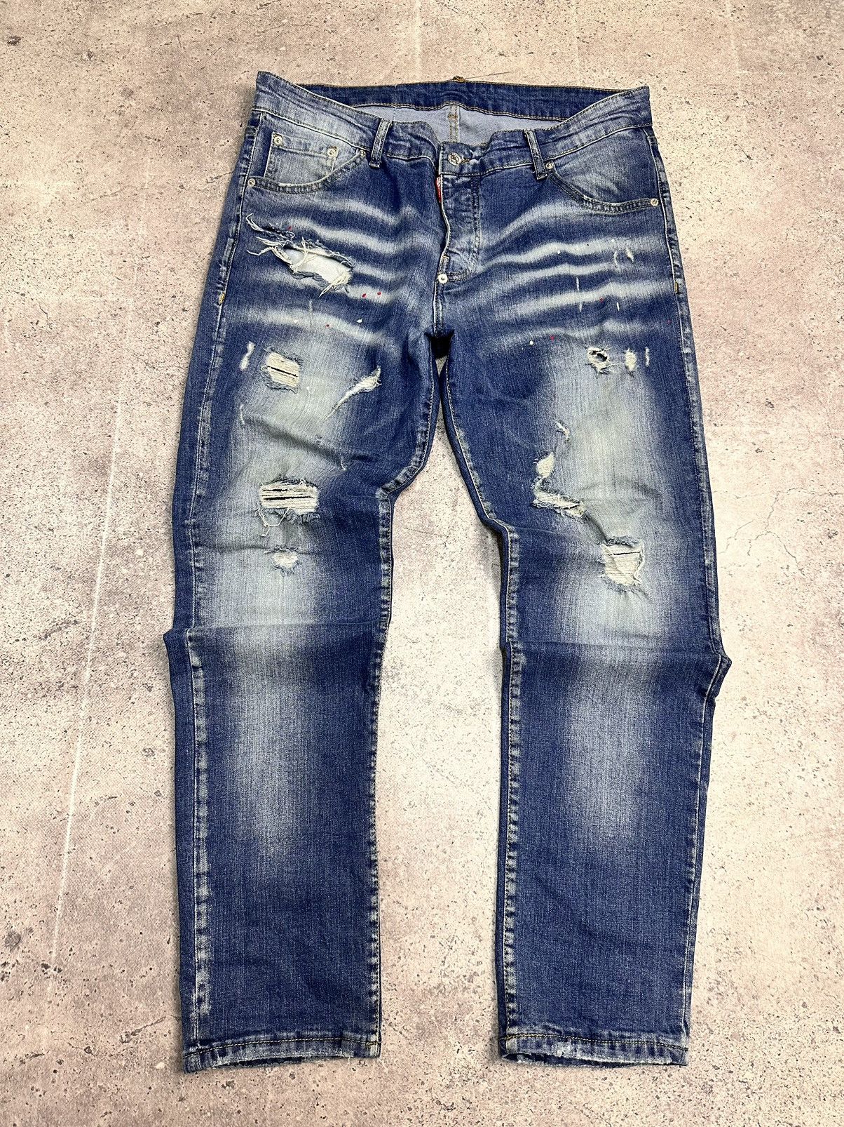 Dsquared2 Dsquared2 distressed denim pants baggy ripped y2k style Size US 38 / EU 54 - 1 Thumbnail
