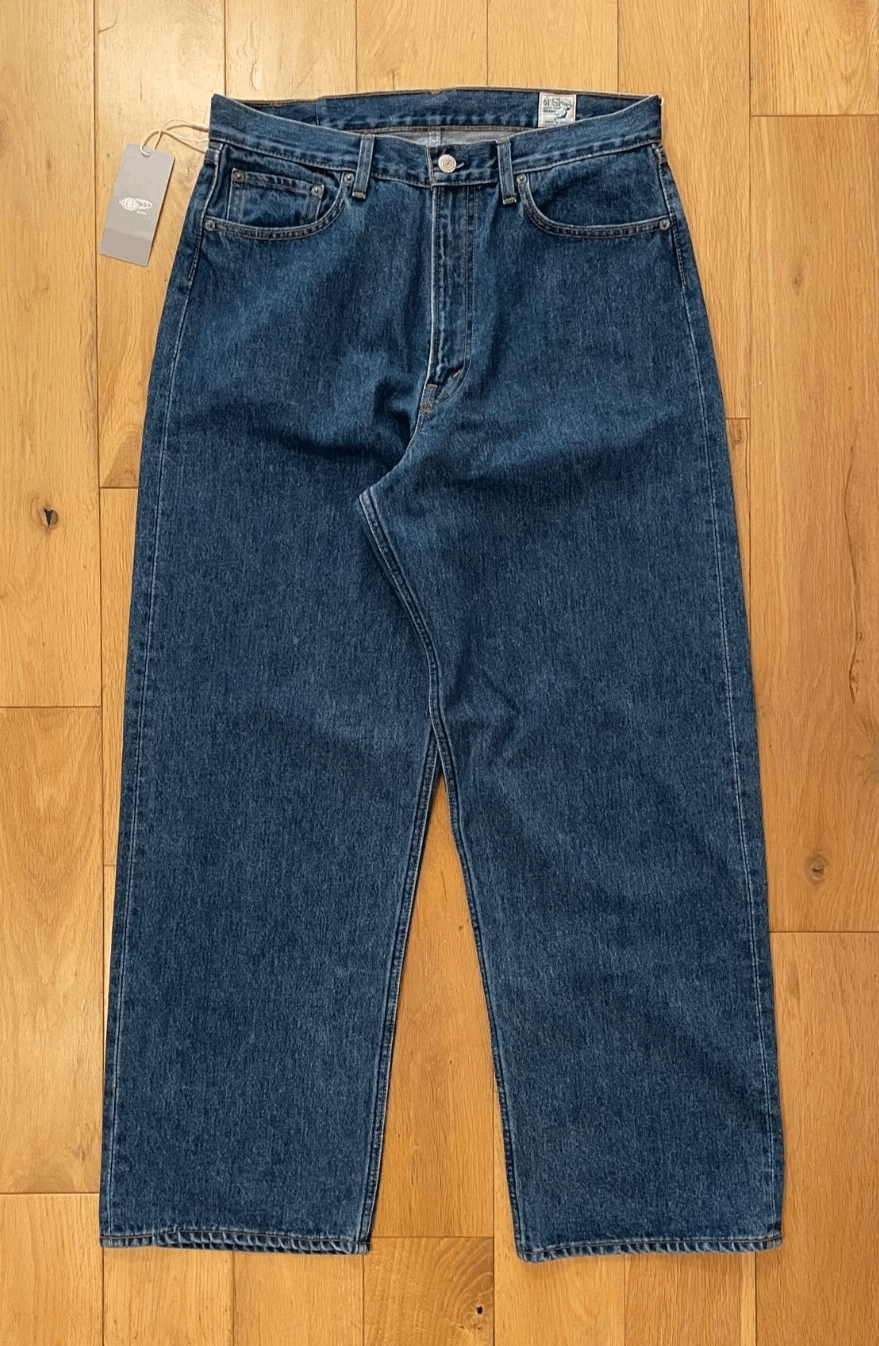 orSlow 101 (Super) Dad's Fit Denim Jeans 6 Month Wash Size 2