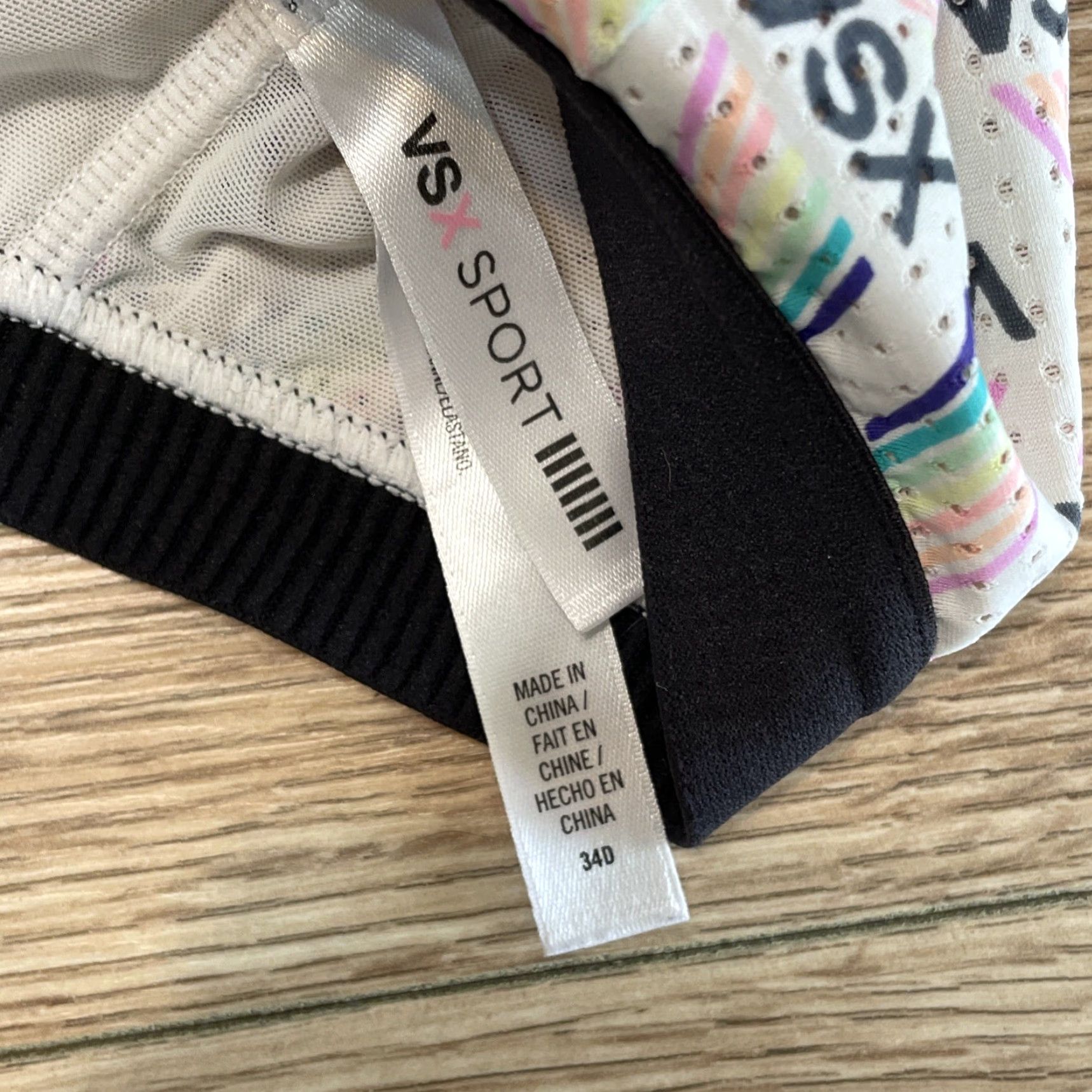 Victoria's Secret Victoria's Secret Sports Bra Women Activewear 34D Multicolor Victoria Sport Size ONE SIZE - 3 Thumbnail