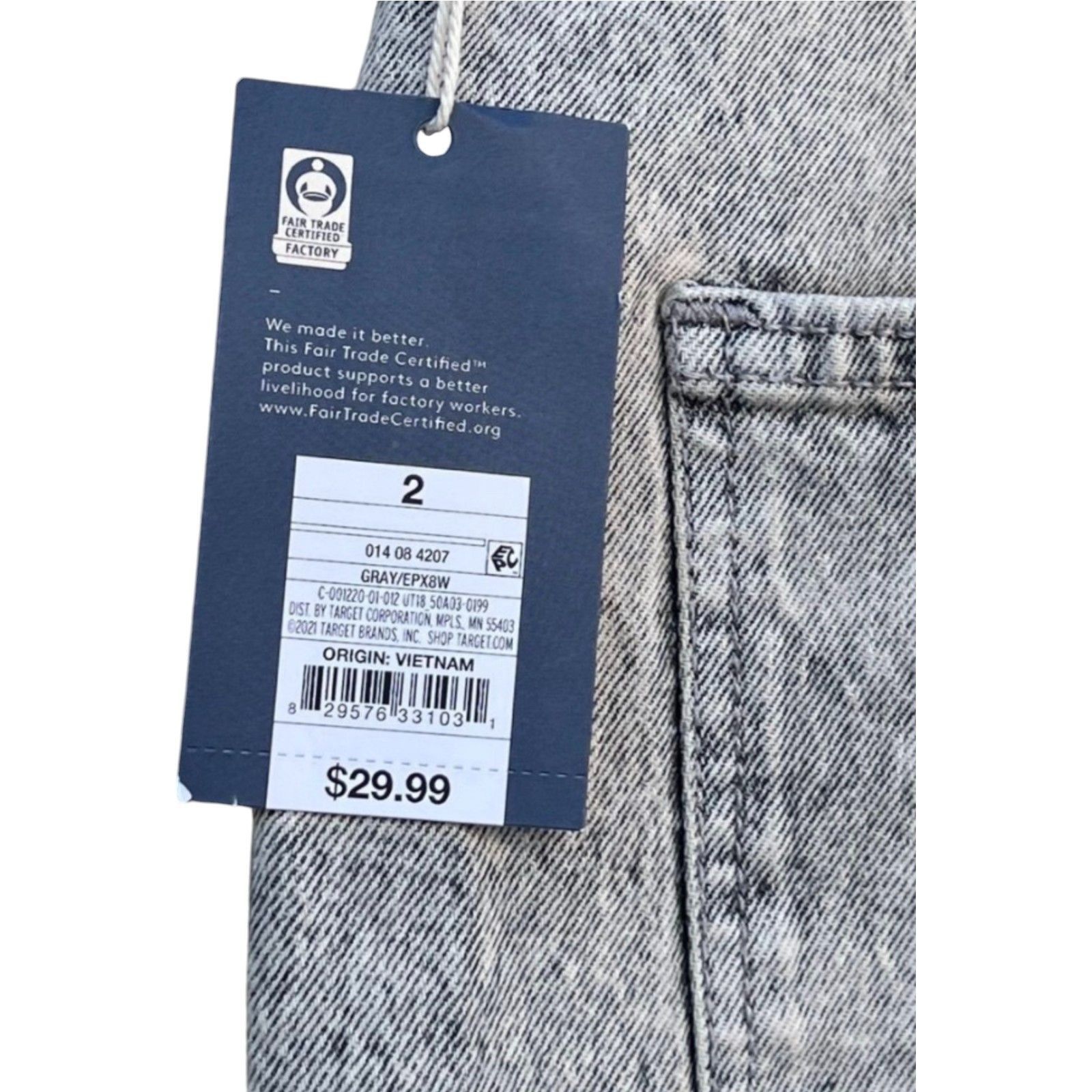Other Universal Thread - Women's Vintage Straight Pants - Grey - 2 Size 26" / US 2 / IT 38 - 8 Thumbnail