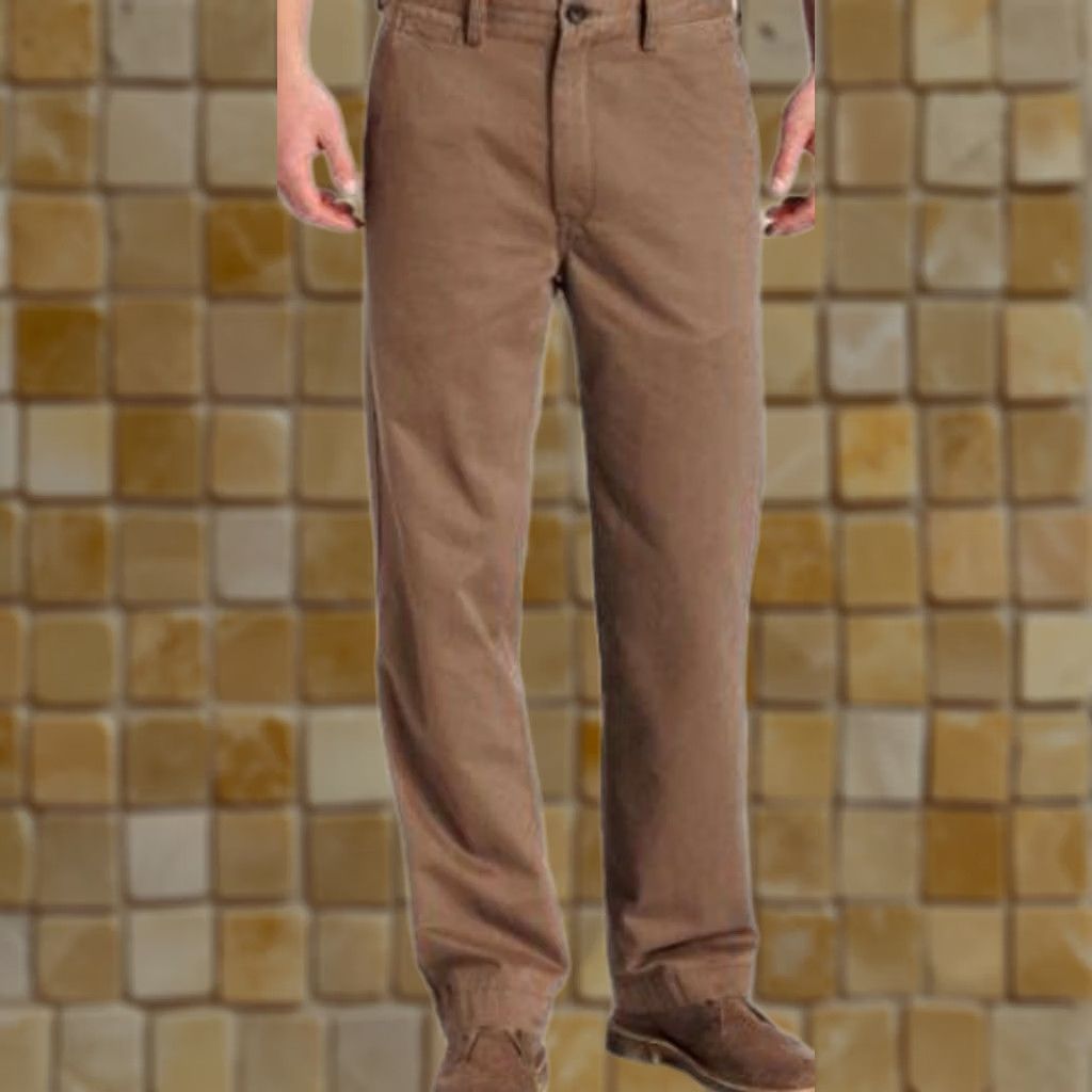 Haggar HAGGAR LIFE Khaki Pants Relaxed Straight Fit 42 Brown 29in Life Khaki Pants Mens 42 Brown Size US 42 / EU 58 - 1 Preview