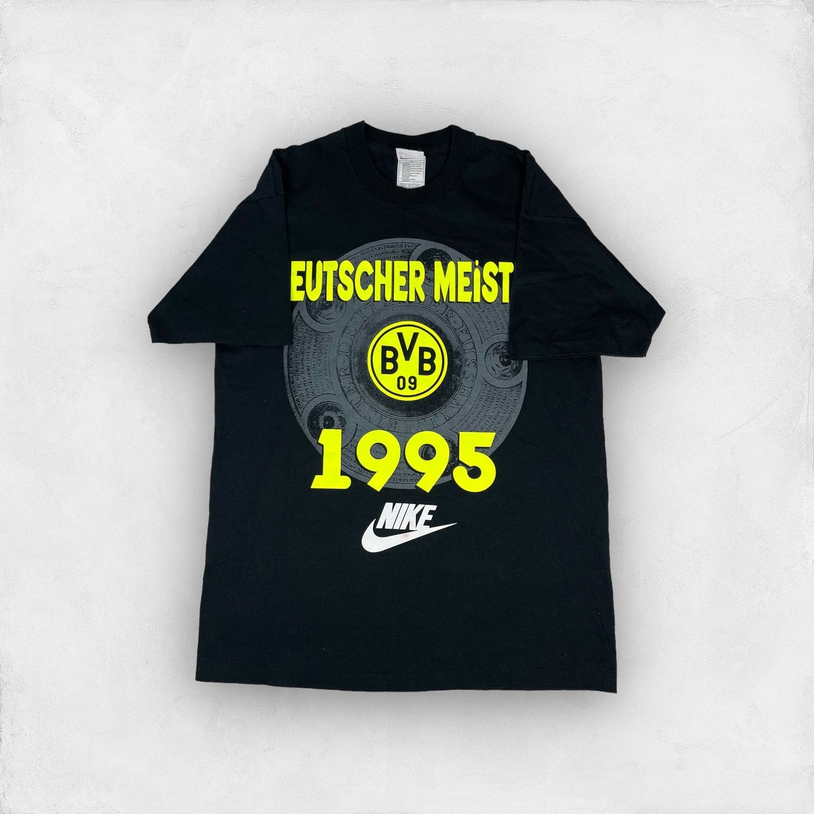 Nike Mens Black Borussia Dortmund Football Team Shirt Medium