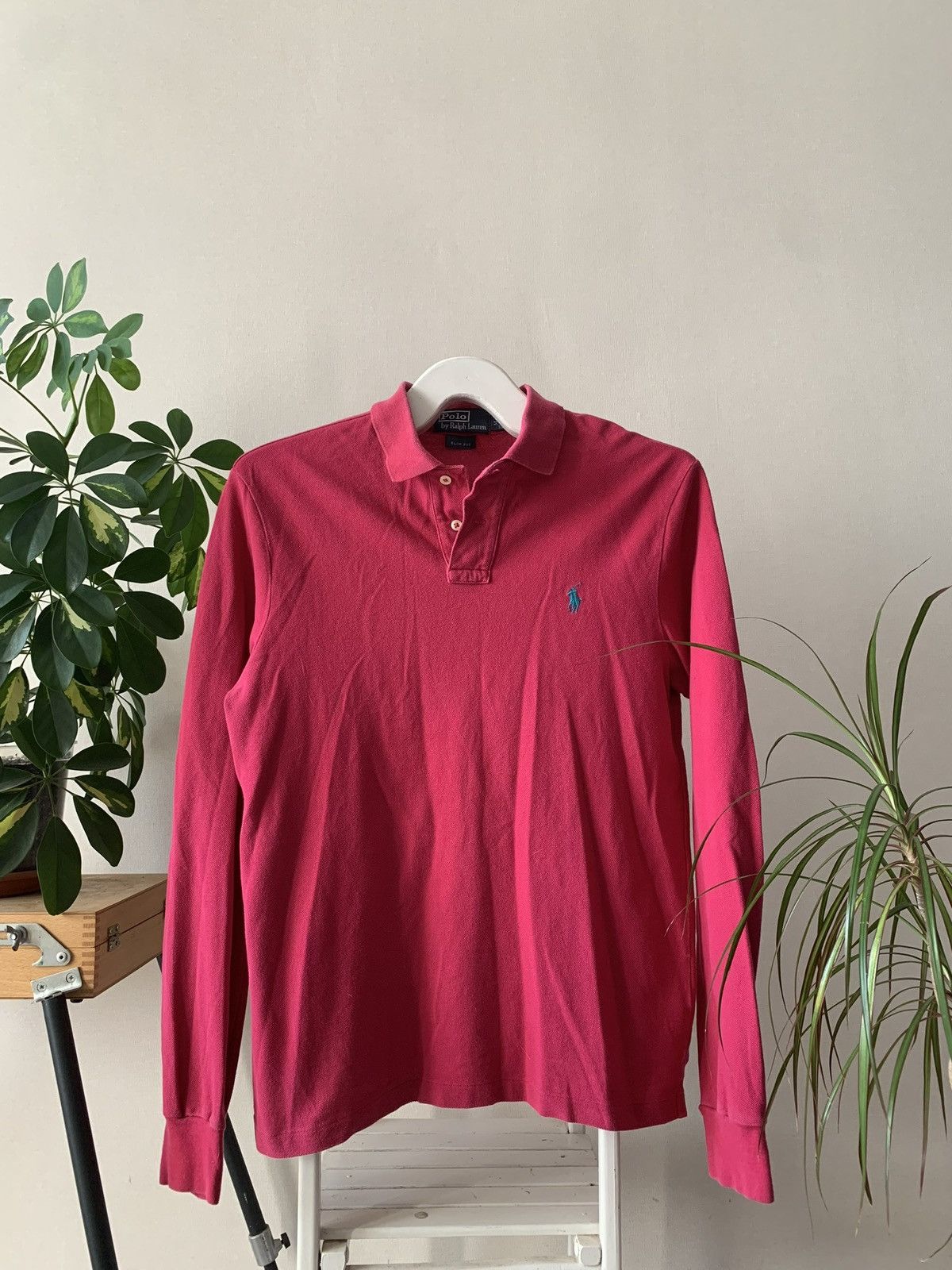 Polo Ralph Lauren Polo Ralph Lauren Faded Long Sleeve Rugby Vintage 90s RL Size US M / EU 48-50 / 2 - 1 Thumbnail