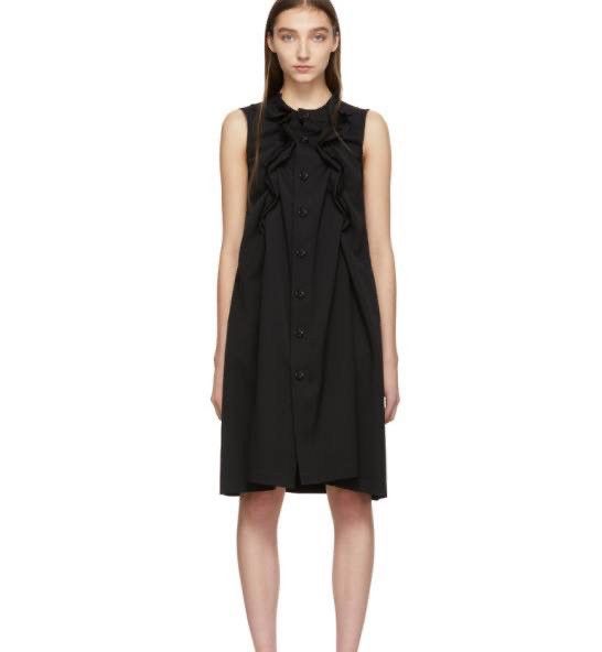 Comme des Garcons Tricot Comme Des Garcons AD2018 Wool Ruffle Dress Navy M Size M / US 6-8 / IT 42-44 - 1 Thumbnail