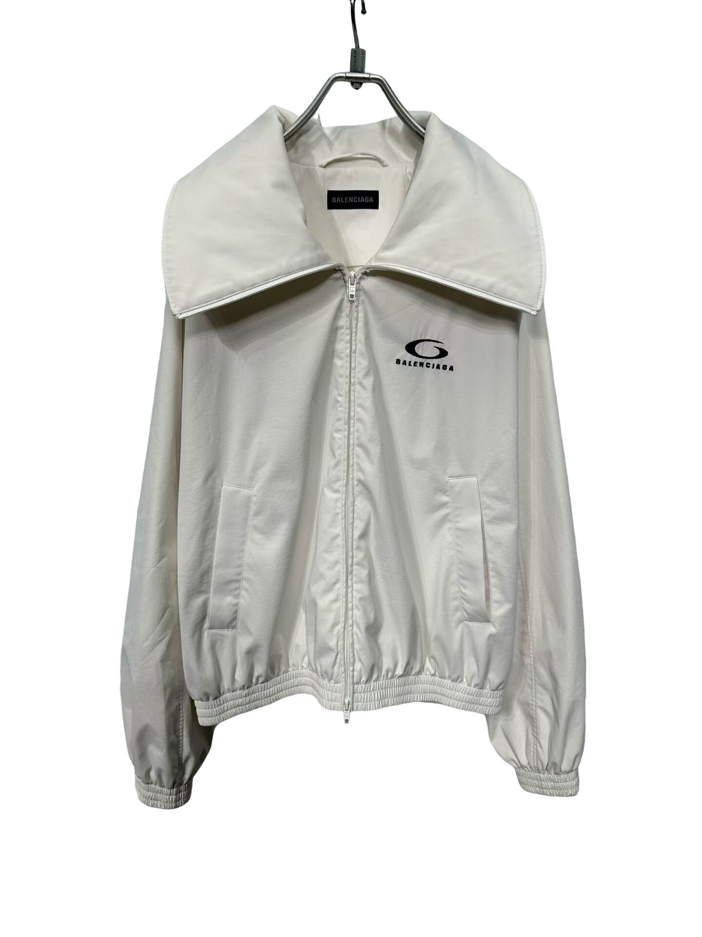Balenciaga Balenciaga Circle Logo Wide Collar Zip Jacket Size 36 Size XS / US 0-2 / IT 36-38 - 1 Thumbnail
