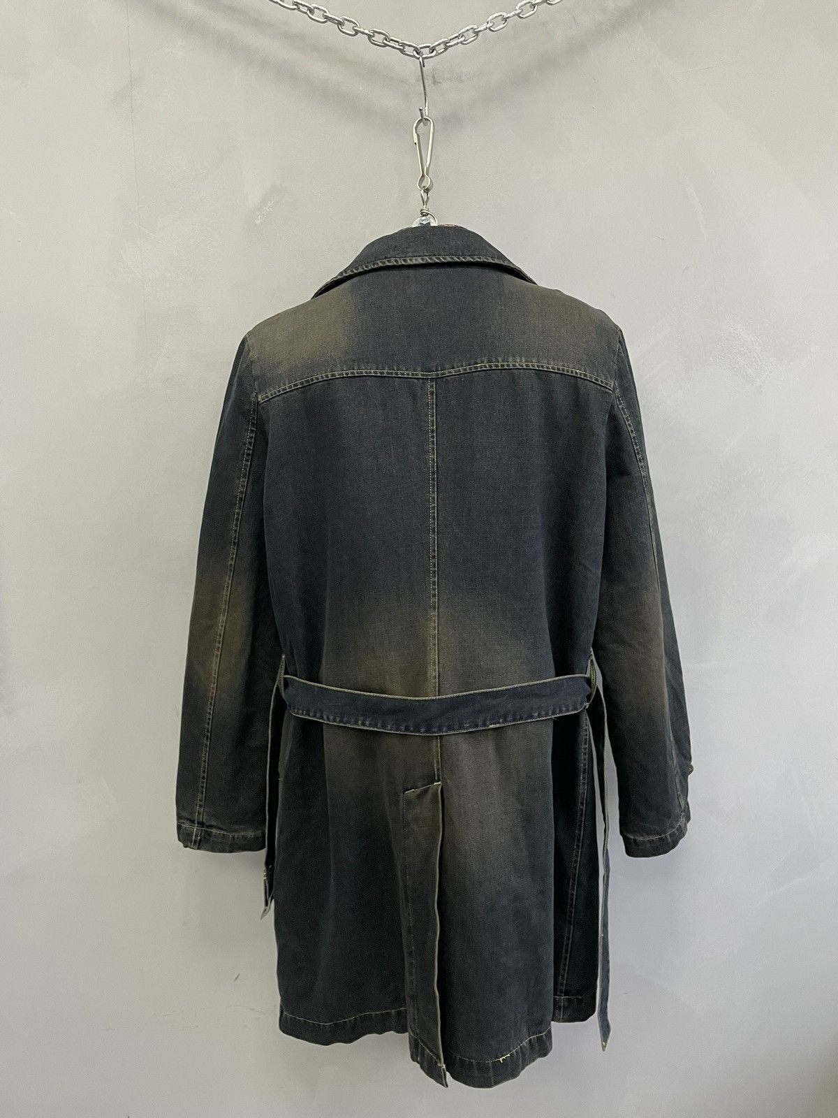 Le Grande Bleu (L.G.B.) Long coat faded blue vintage japan y2k fit if six was nine Size US L / EU 52-54 / 3 - 14 Thumbnail