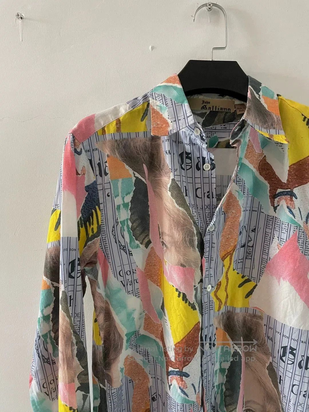 John Galliano John Galliano Pirate Newspaper Shirt. Size US XL / EU 56 / 4 - 4 Thumbnail