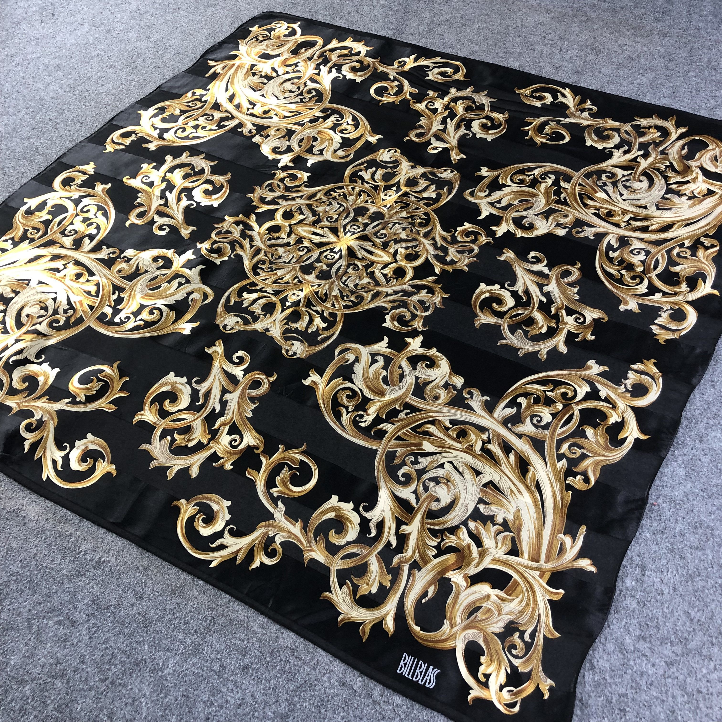 Bill Blass Bill Blass Luxury Baroque Silk Scarf M668 Size ONE SIZE - 2 Thumbnail