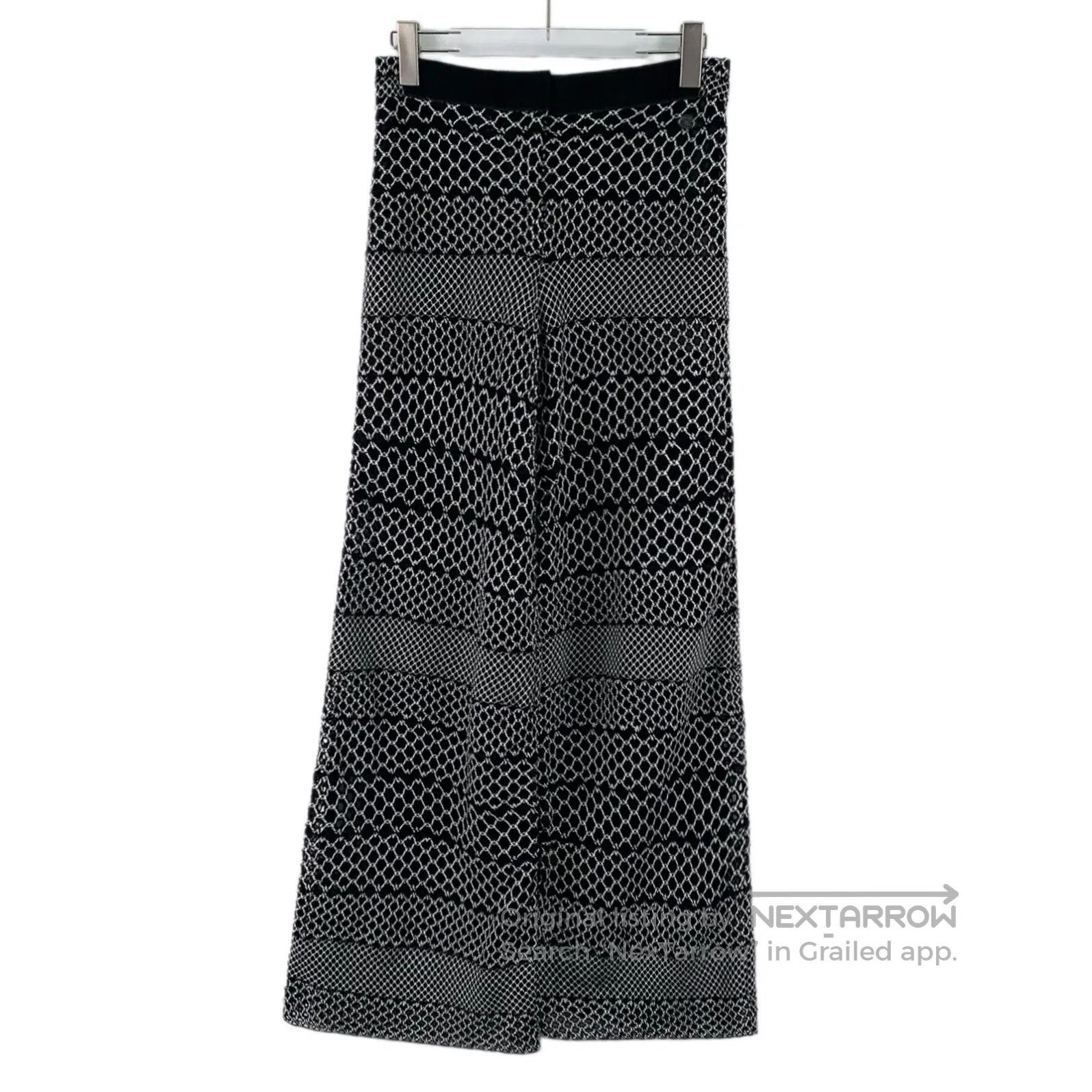 Chanel Chanel Black lace-up knit cotton casual sweater wool long Size 37" - 1 Thumbnail
