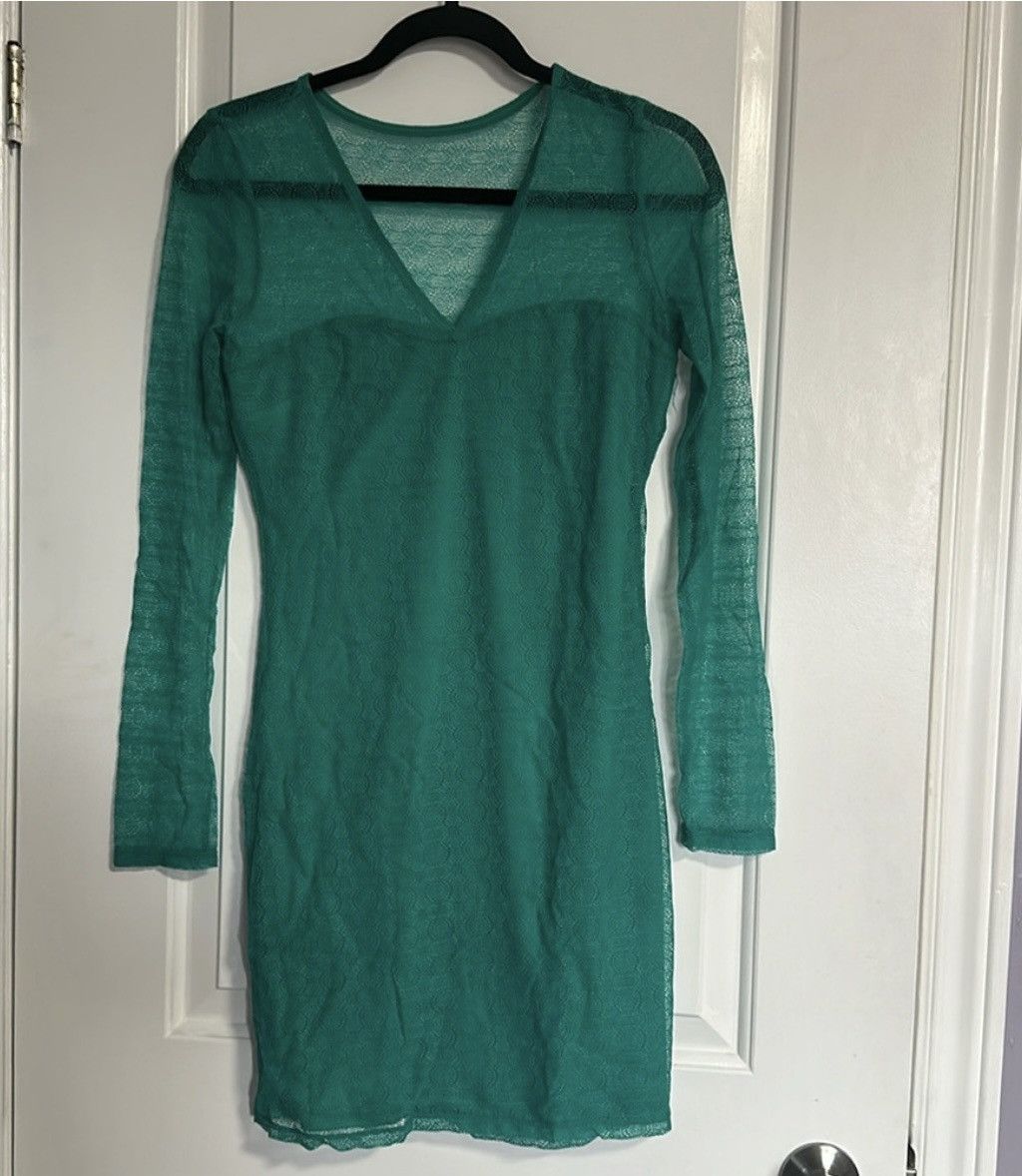 Other Dynamite Lace Teal Dress Size S / US 4 / IT 40 - 1 Thumbnail
