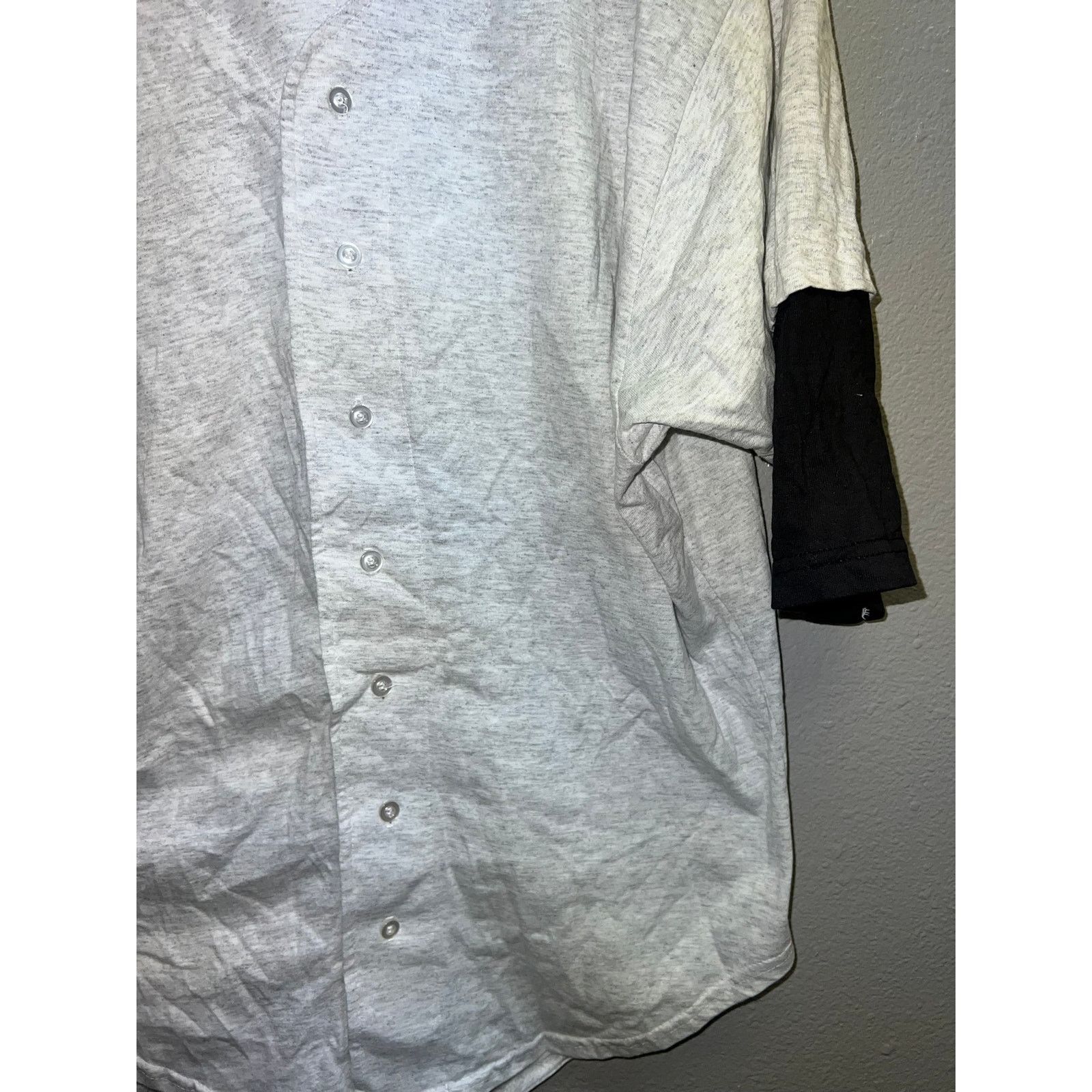 Vintage Vintage Cotton Jersey Scheibel Dry Wall Gray baseball 90s L Size US L / EU 52-54 / 3 - 3 Thumbnail