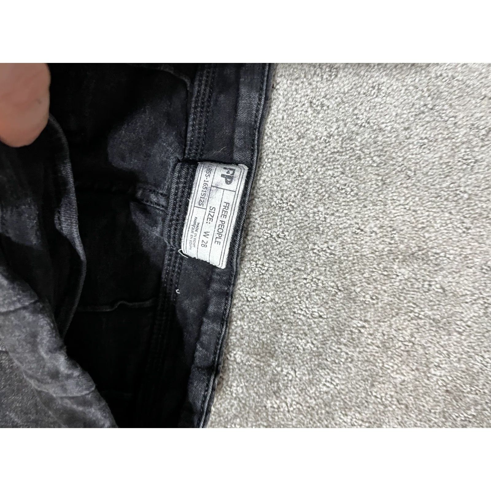 Free People Free People Jeans Black Women 28 Skinny High Rise Pull On 5-Pocket Denim Stretch Slim Vintage No (adjust if needed) Size 28" / US 6 / IT 42 - 5 Thumbnail
