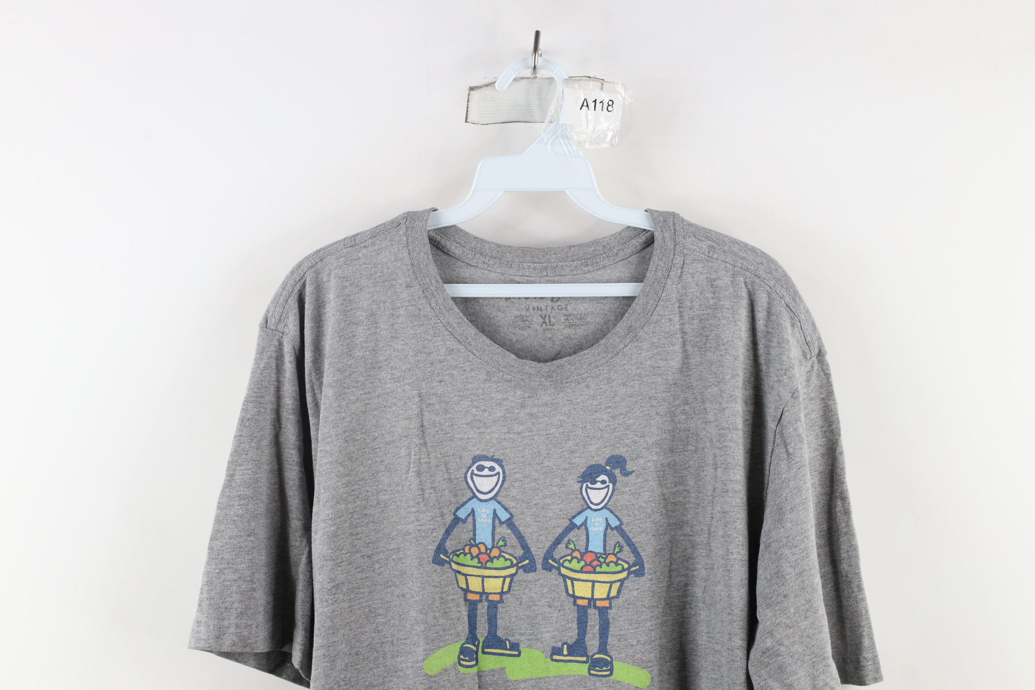 Life is Good × Vintage Vintage Life is Good Foodies Working Together T-Shirt Size US XL / EU 56 / 4 - 2 Thumbnail