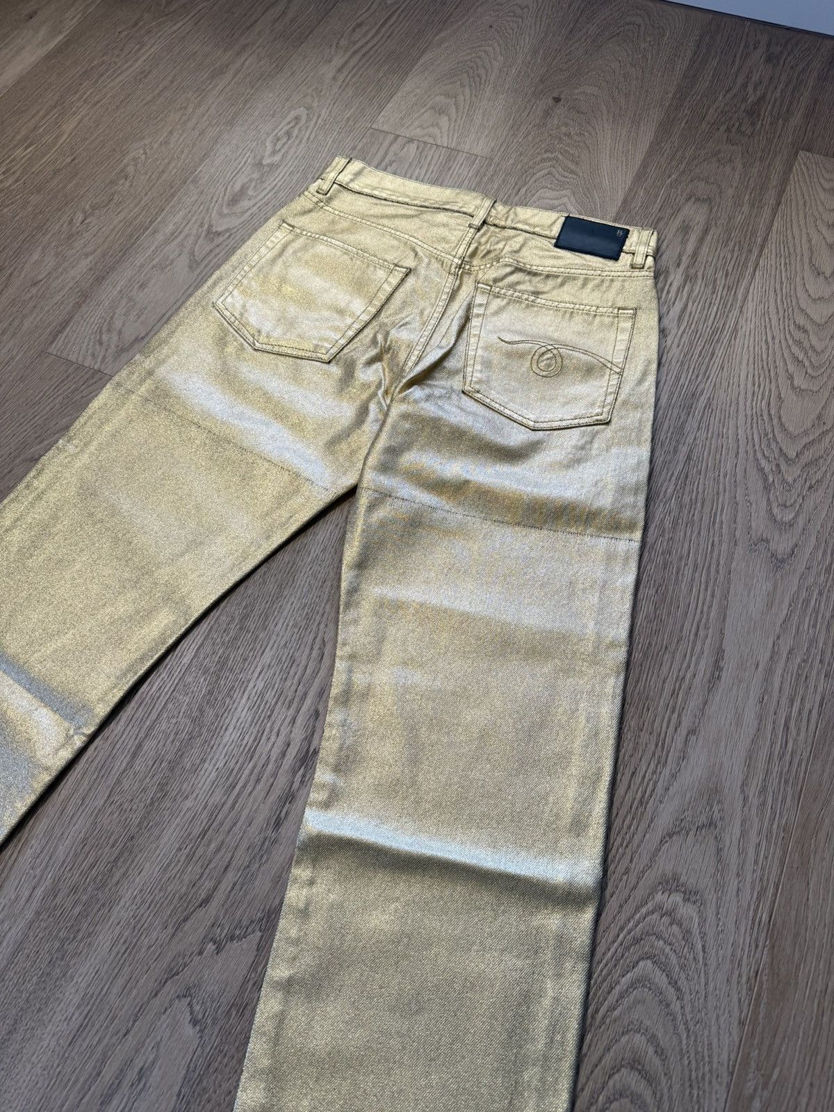 R13 R13 BOYFRIEND JEAN GOLD INDIGO Size 26" / US 2 / IT 38 - 5 Thumbnail