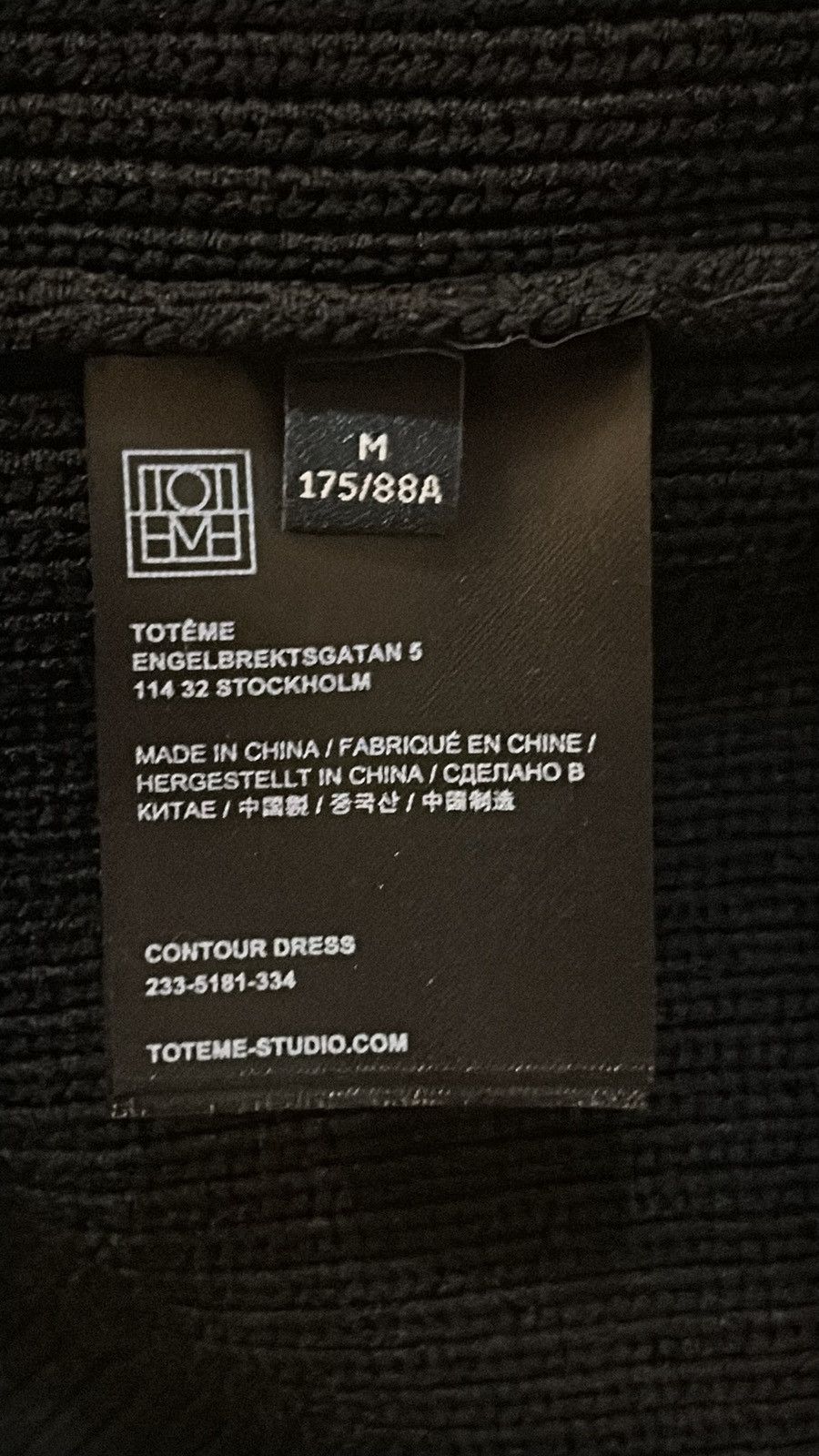 Toteme TOTEME Black Contour Minidress size M Size M / US 6-8 / IT 42-44 - 9 Thumbnail