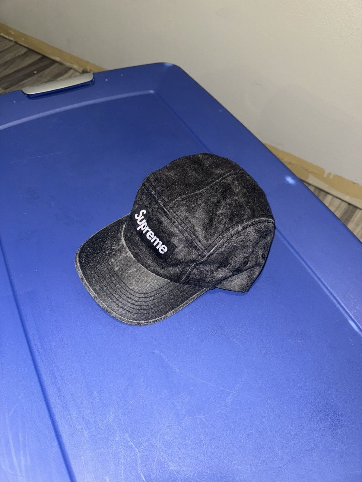 Supreme 2024 Supreme Coated Denim Cap ‘Black’ Size ONE SIZE - 3 Thumbnail