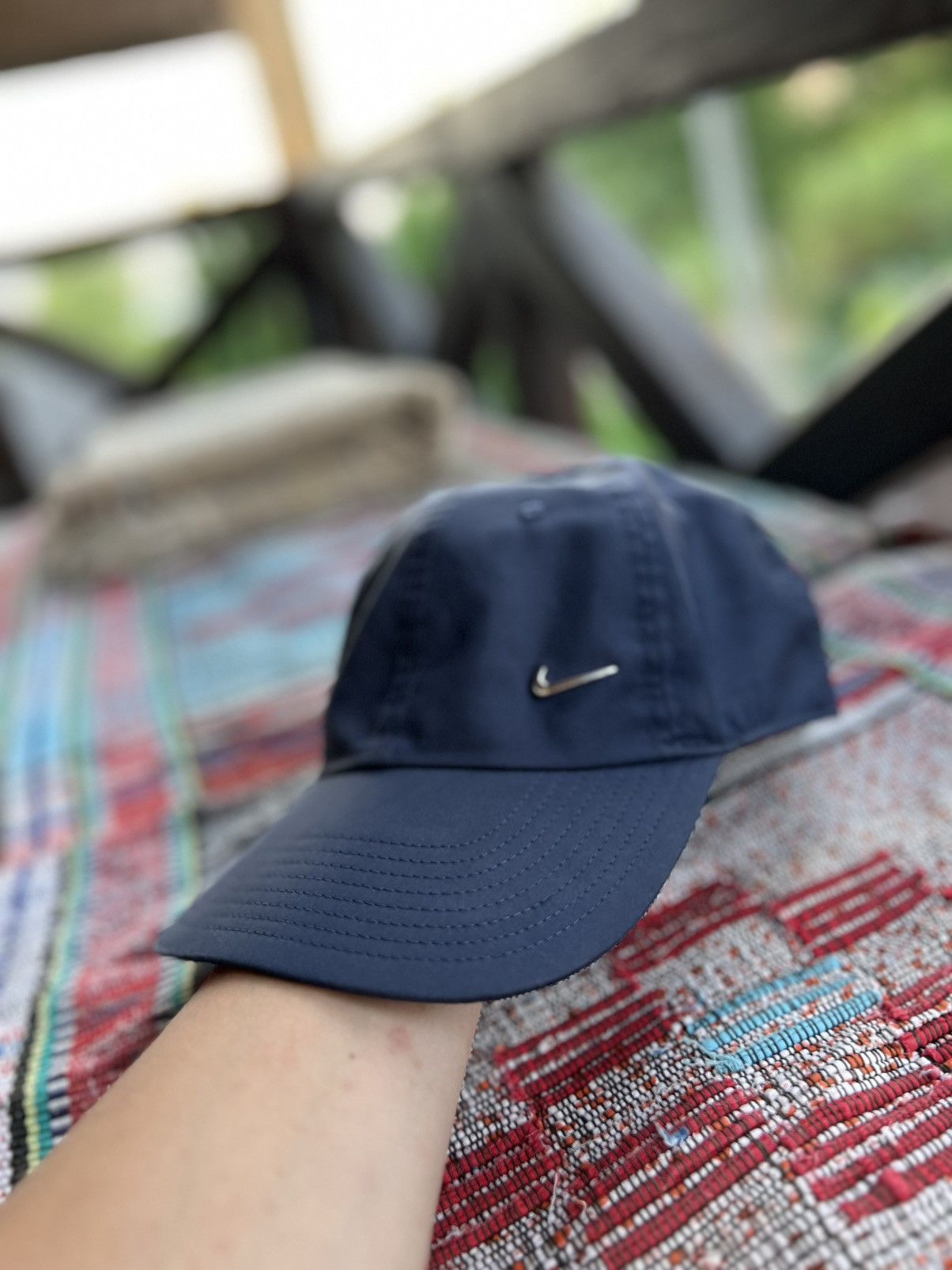 Nike Nike 5-Panel Navy Cap 💙🧢 | Mini Metal Swoosh Heat Hypebea Size ONE SIZE - 1 Thumbnail