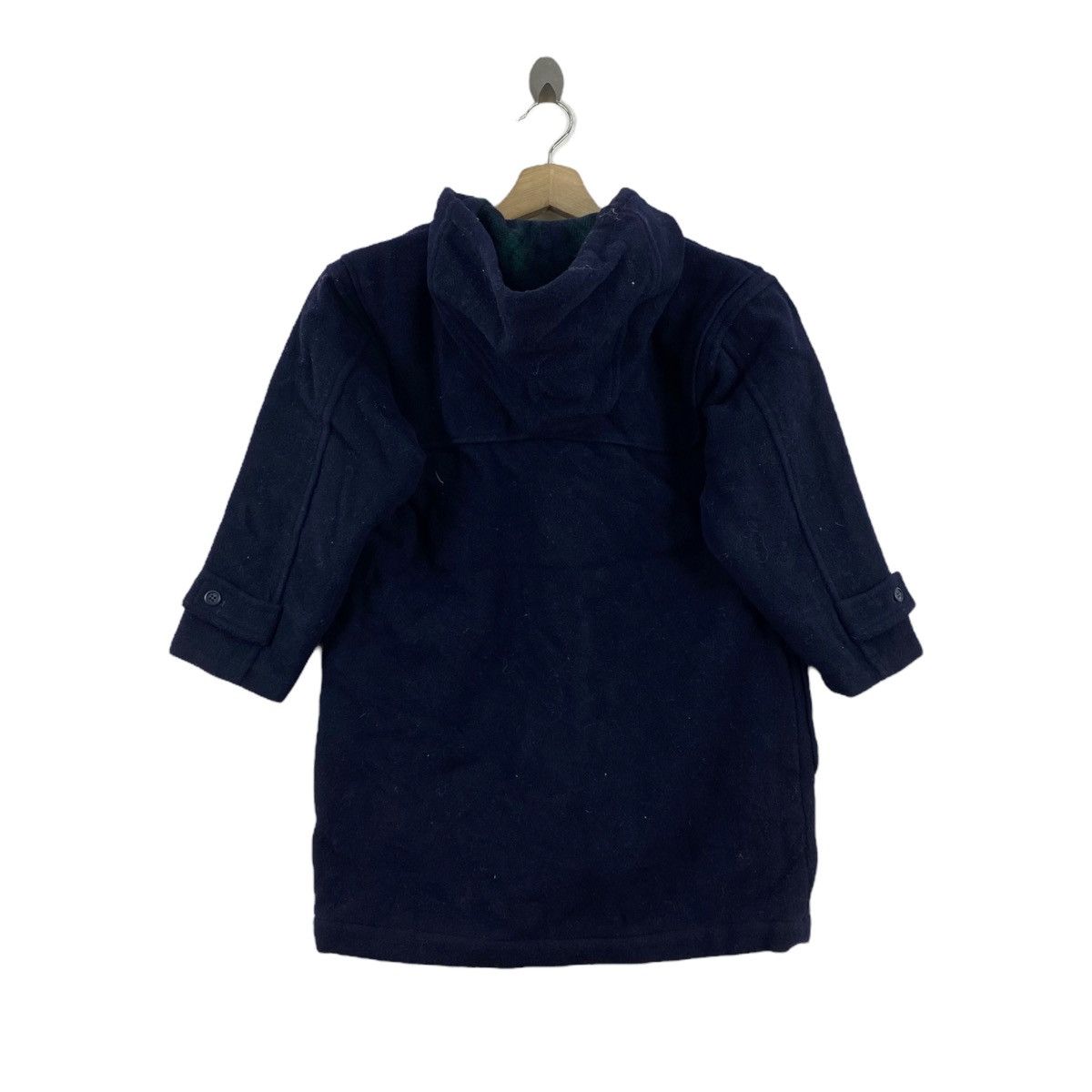 Vintage Vintage PACO RABANNE Paris Italy Navy Hooded Duffle Jacket Size US S / EU 44-46 / 1 - 3 Thumbnail