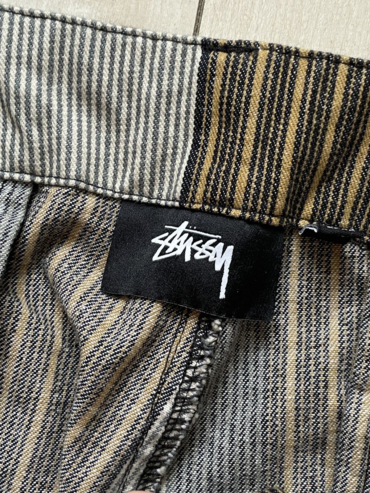 Stussy Stussy striped cargo work pants Size US 34 / EU 50 - 6 Thumbnail
