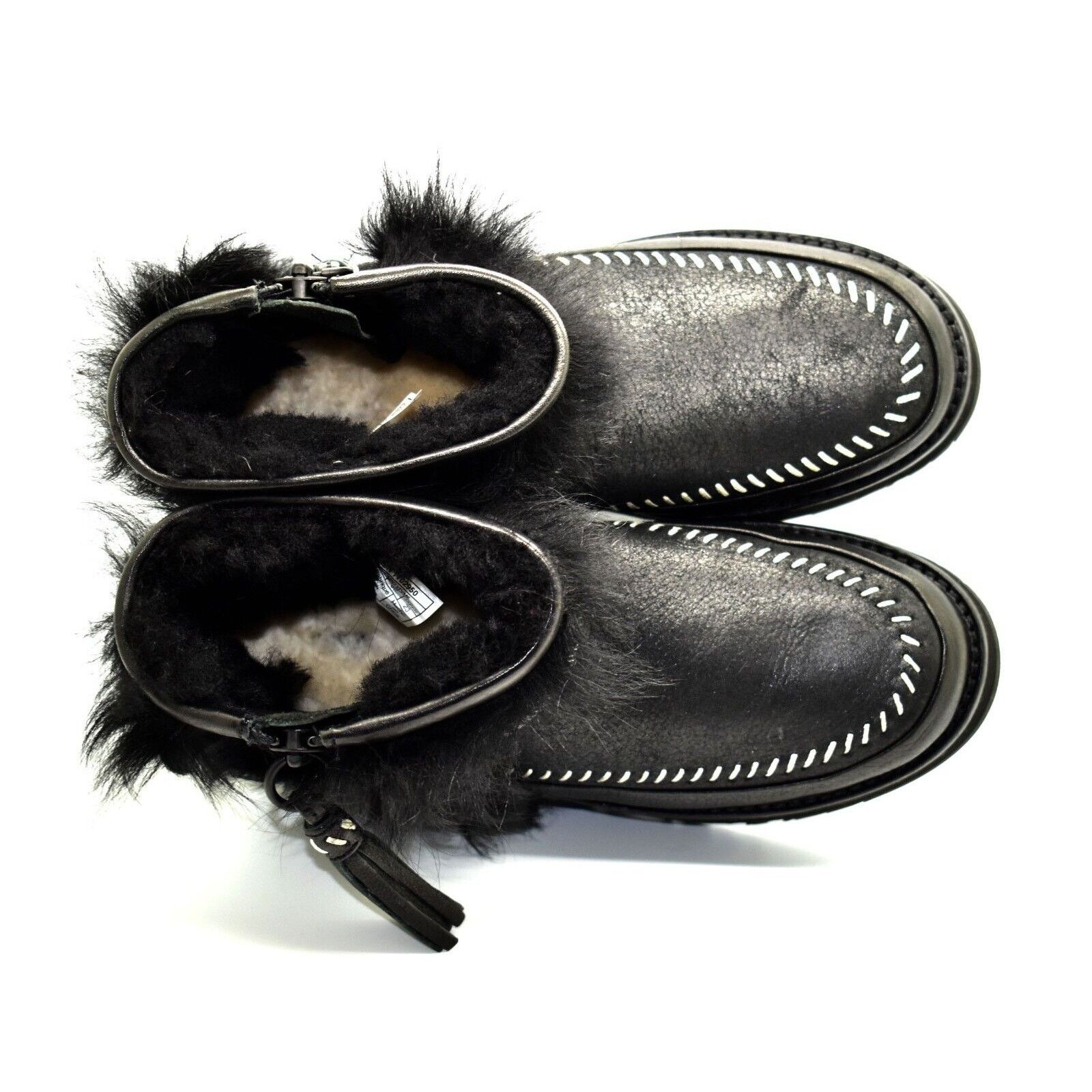 Ugg C0 UGG Black Toscana Sheepskin Fluff Punk Boots 1102950 Sz 6 Size US 6 / IT 36 - 5 Thumbnail