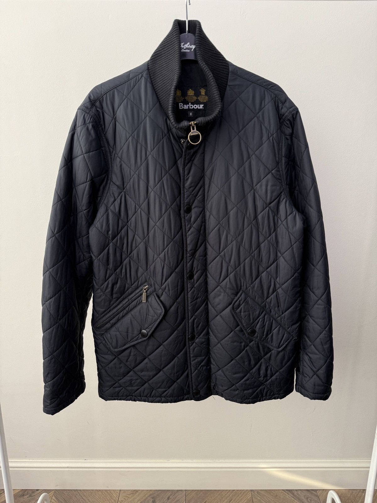 Barbour Vintage Barbour Quilted Jacket Chelsea Rib Neck Mens Size US M / EU 48-50 / 2 - 1 Thumbnail