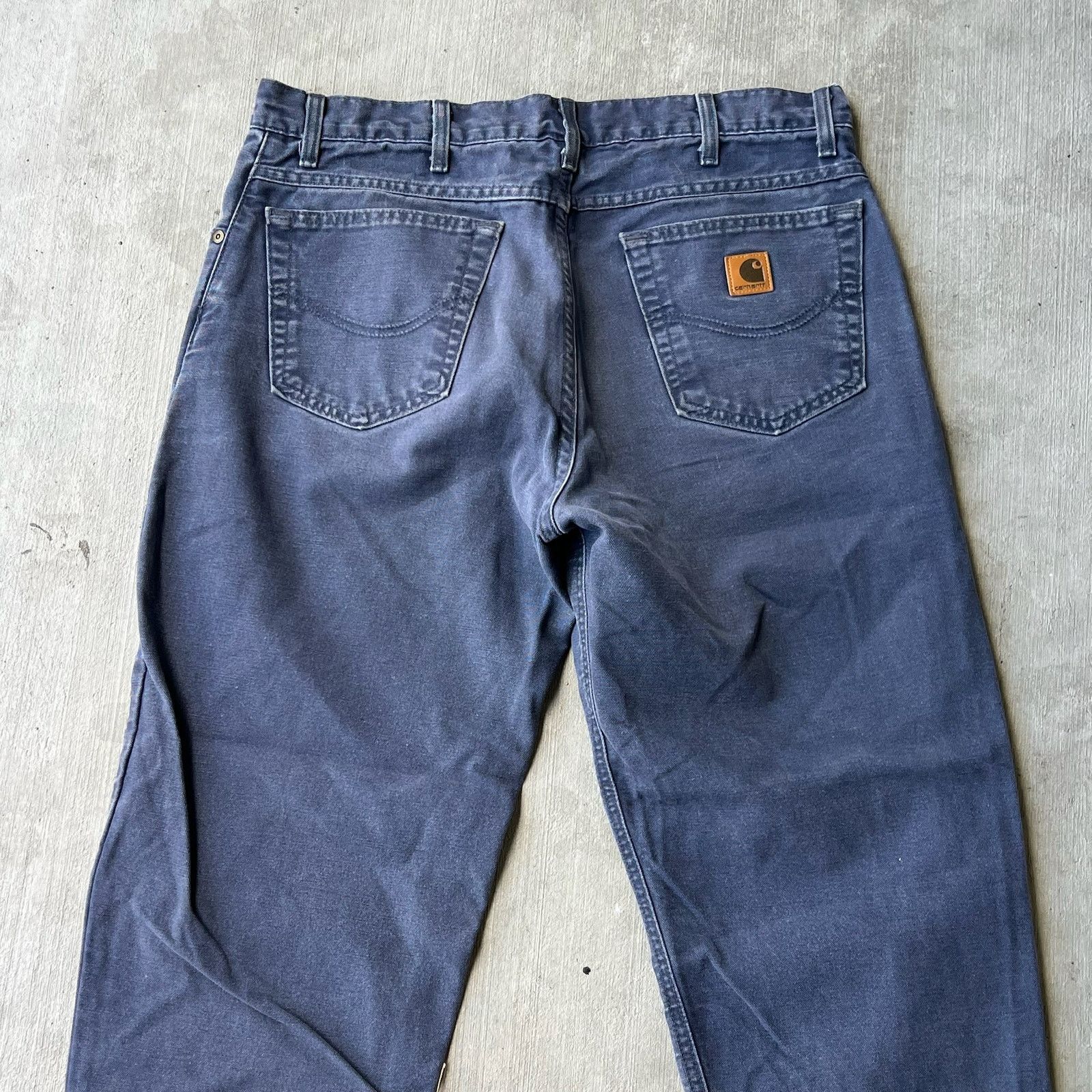Carhartt × Vintage Carhartt ptb blue work wear carpenter pants Size US 35 - 6 Thumbnail